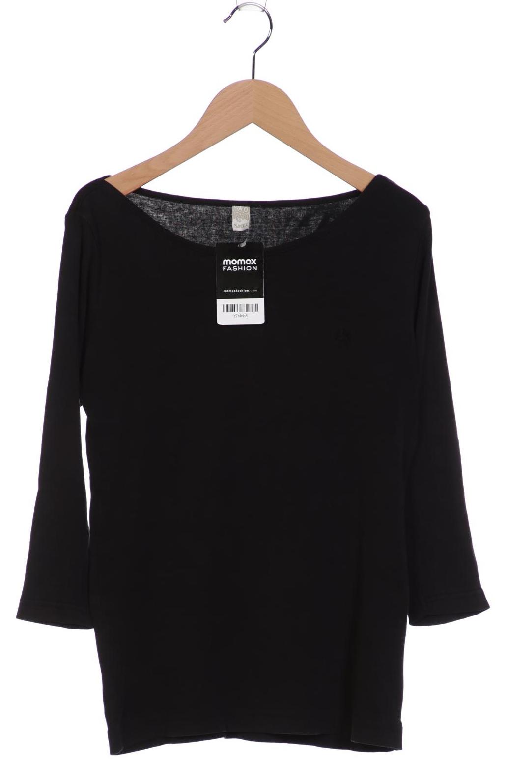 

SOCCX Damen Langarmshirt, schwarz