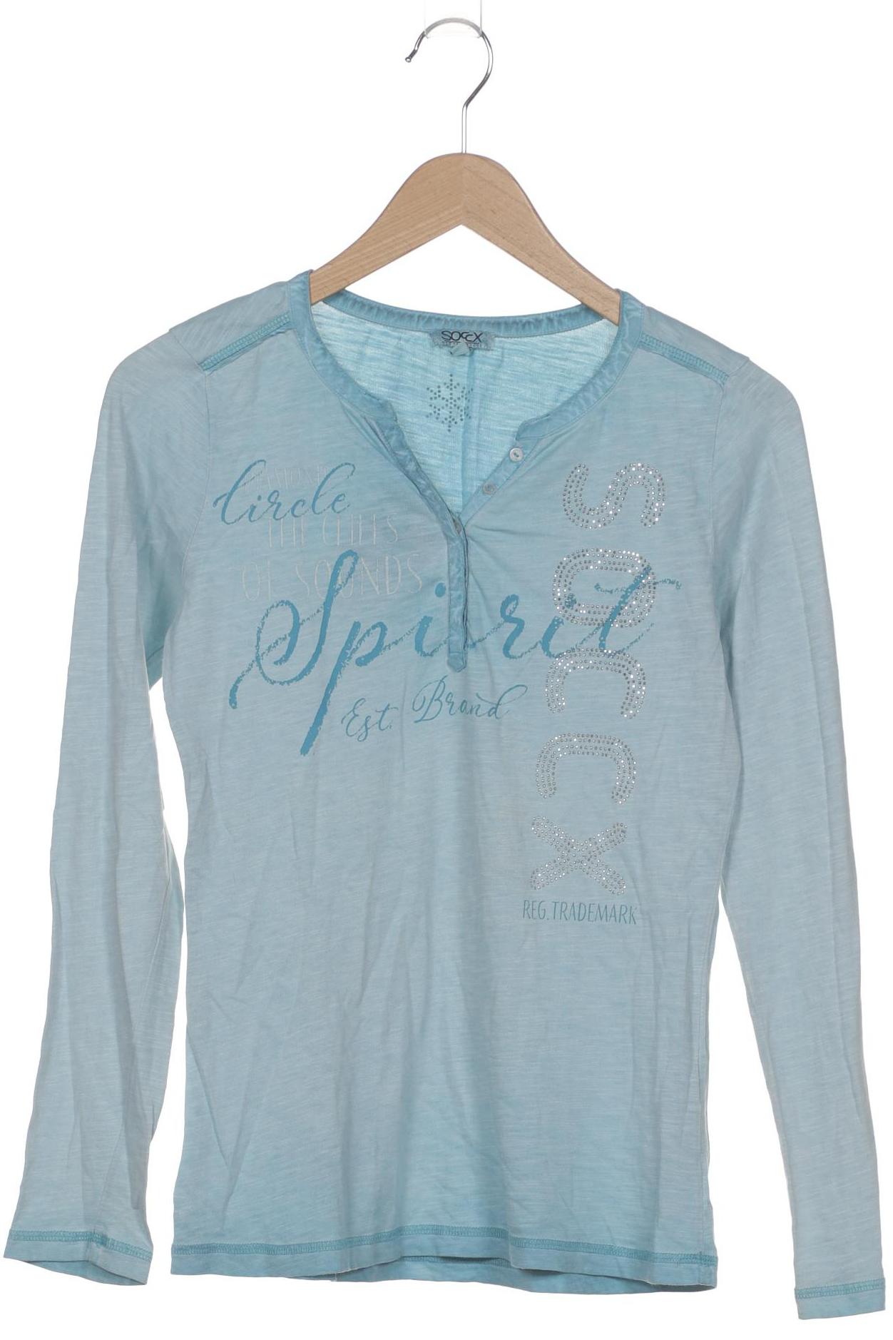 

Soccx Damen Langarmshirt, blau, Gr. 36