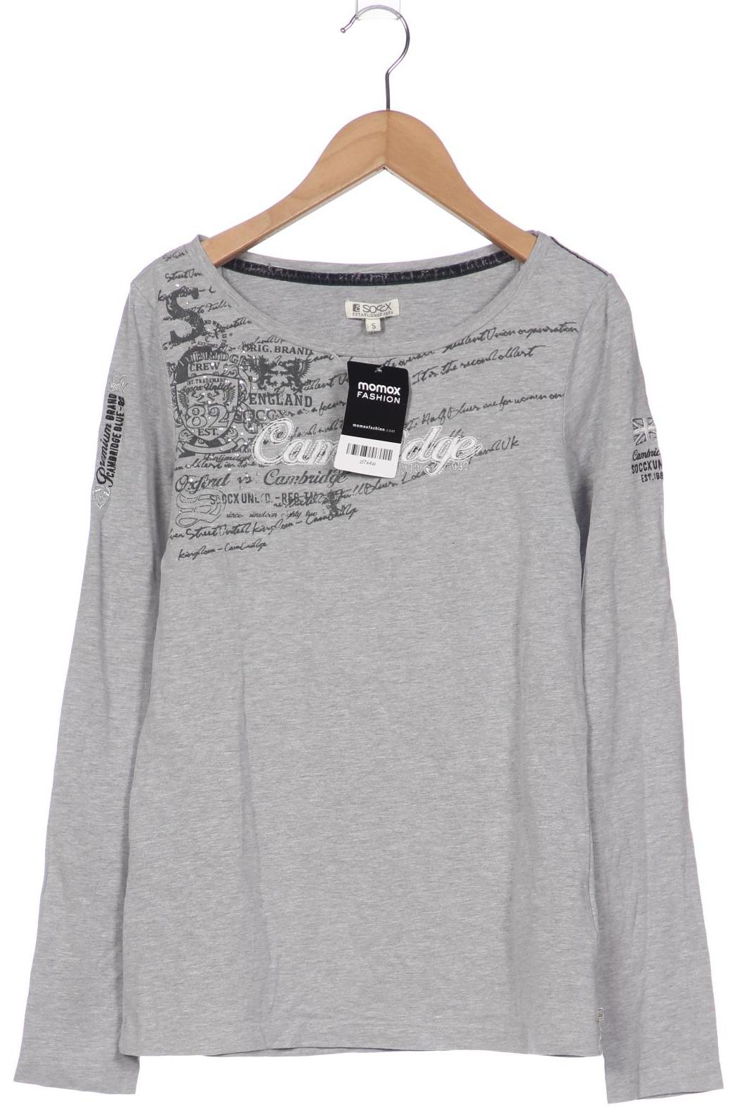

Soccx Damen Langarmshirt, grau, Gr. 36