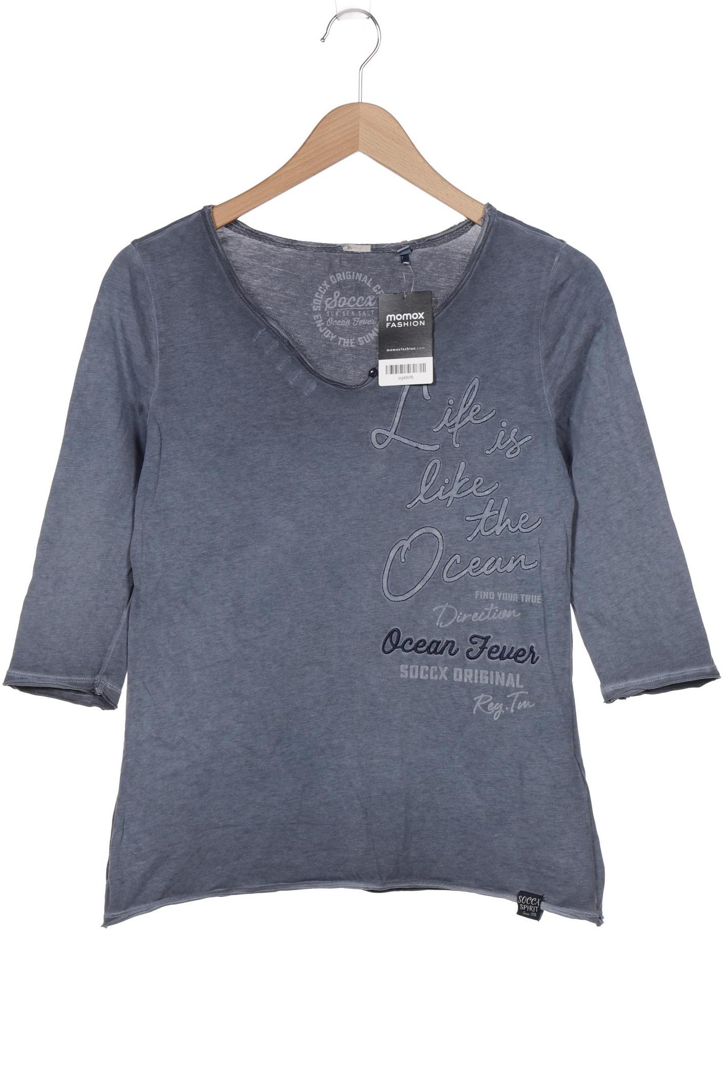 

SOCCX Damen Langarmshirt, marineblau