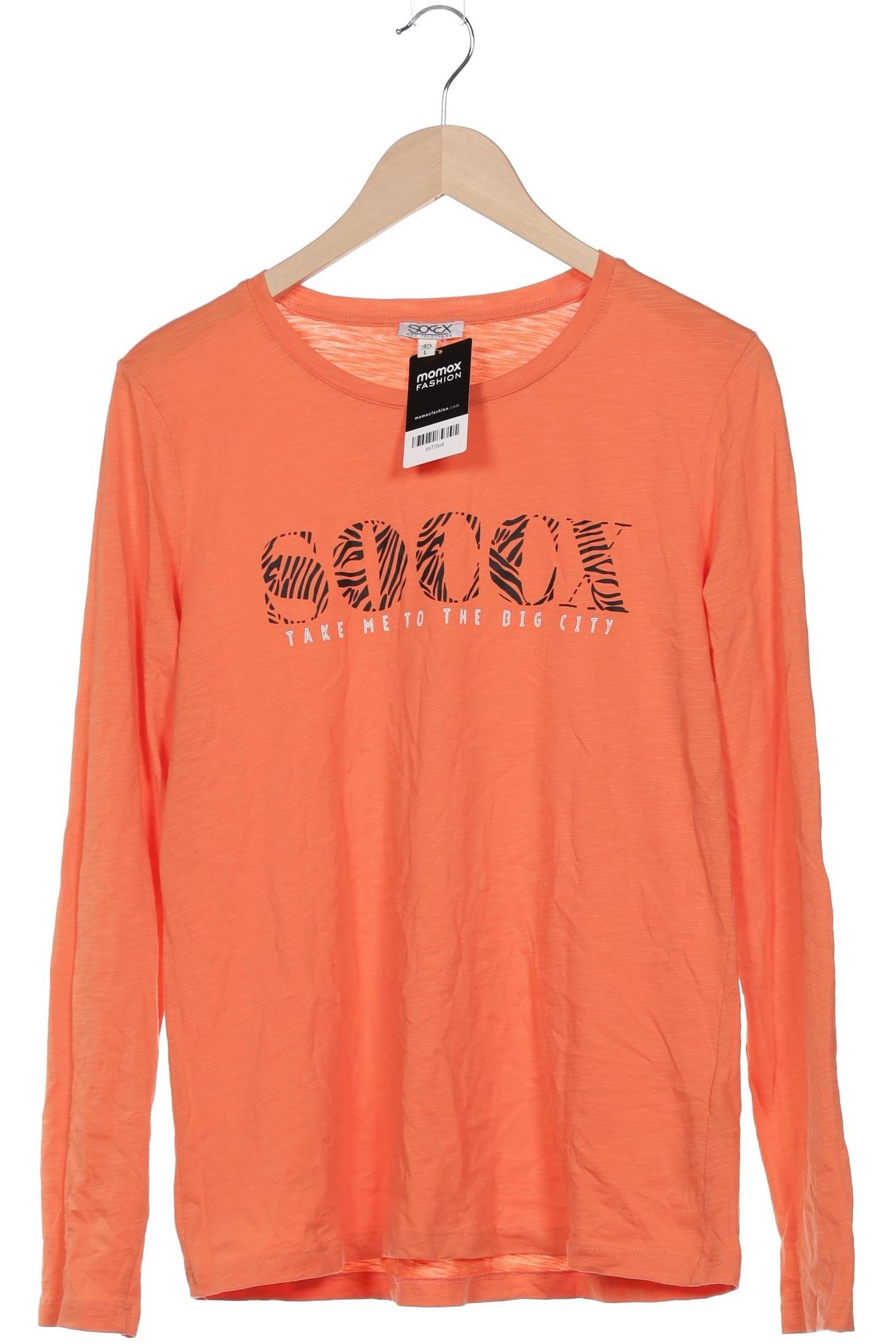 

Soccx Damen Langarmshirt, orange, Gr. 40