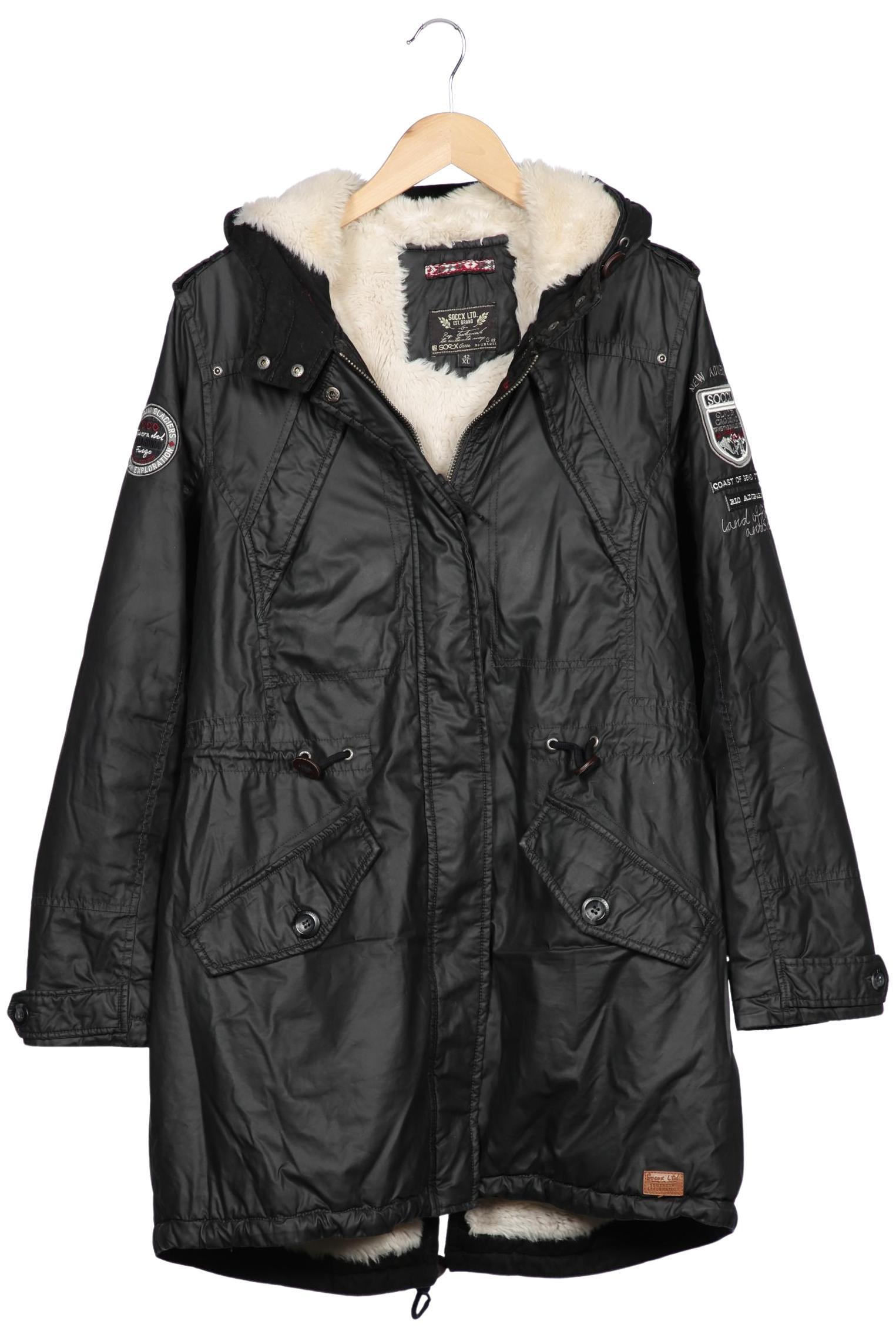 

Soccx Damen Mantel, schwarz, Gr. 42