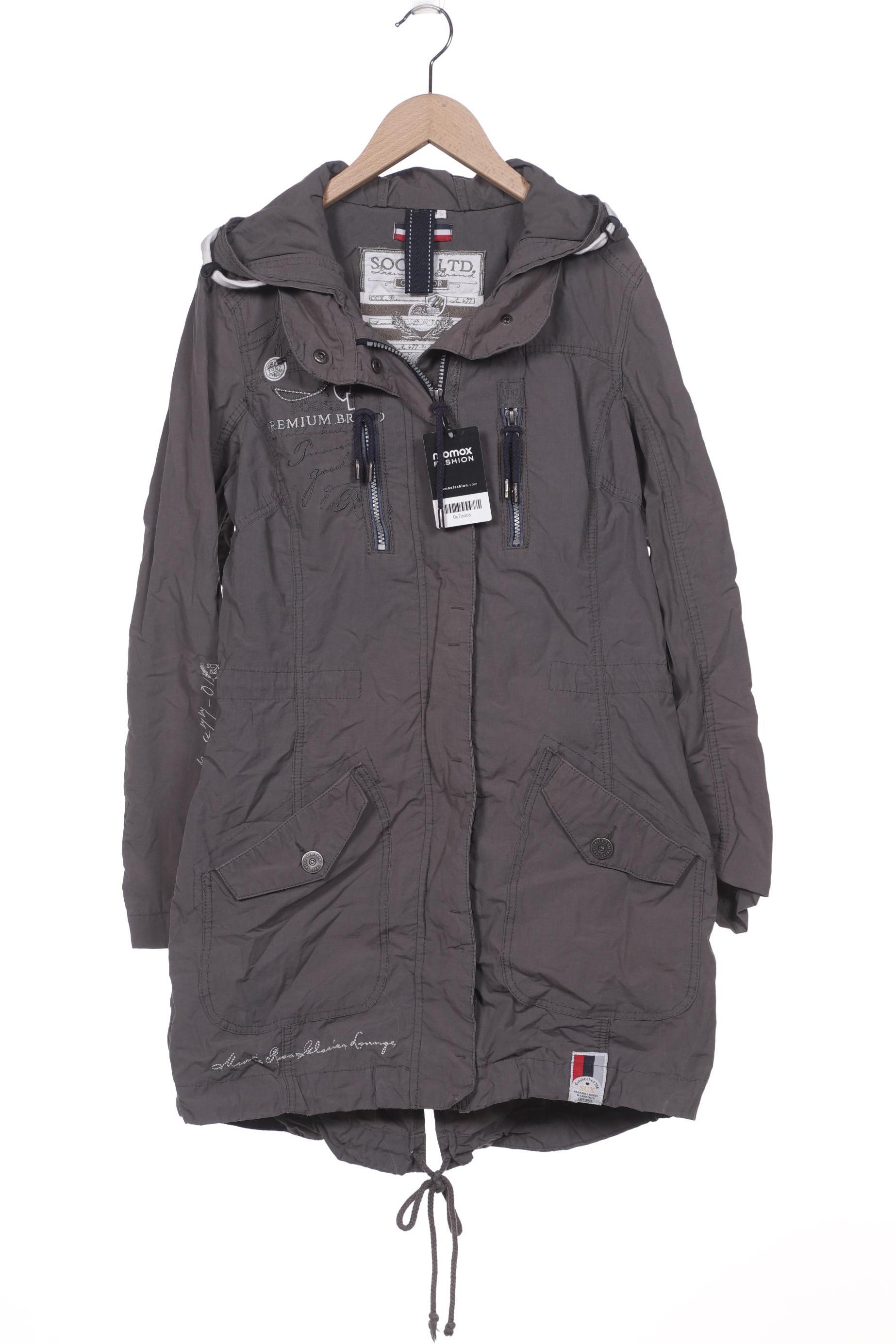 

SOCCX Damen Mantel, grau