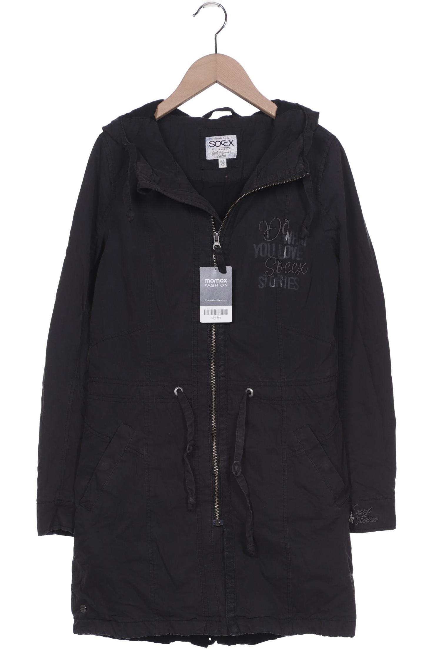 

Soccx Damen Mantel, schwarz, Gr. 34