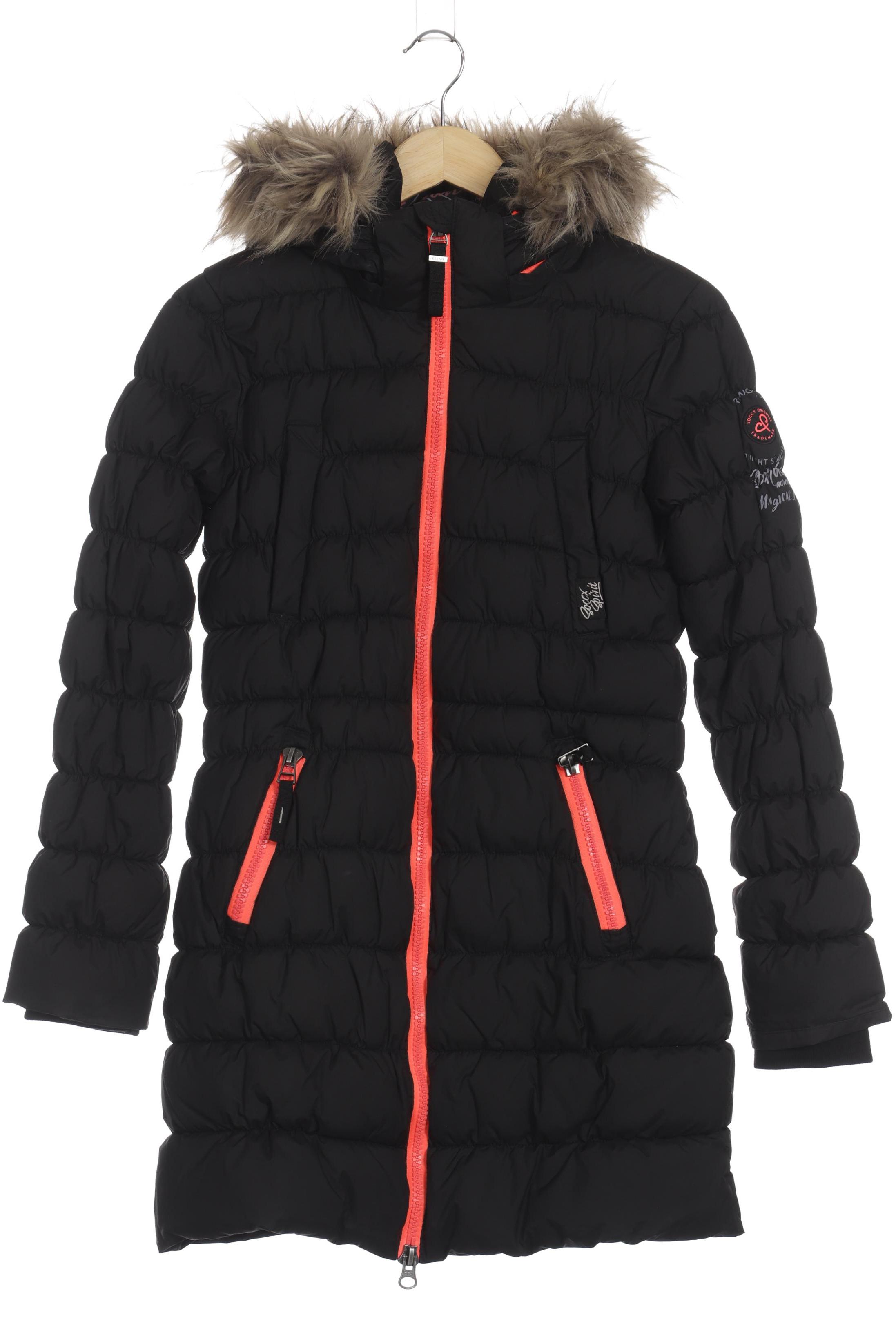 

Soccx Damen Mantel, schwarz, Gr. 36