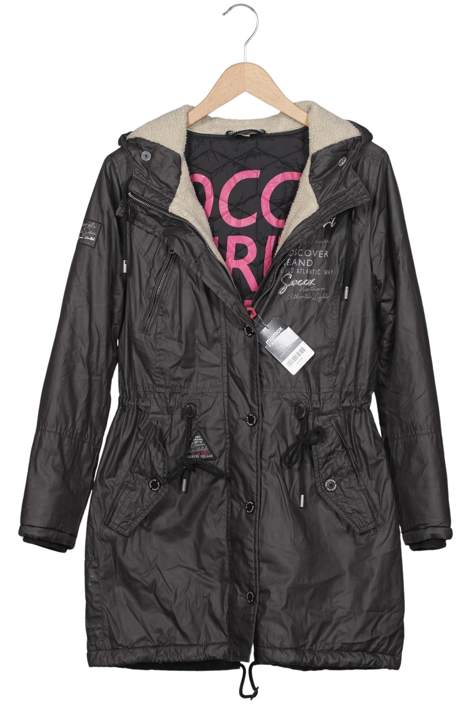 

Soccx Damen Mantel, grau, Gr. 38