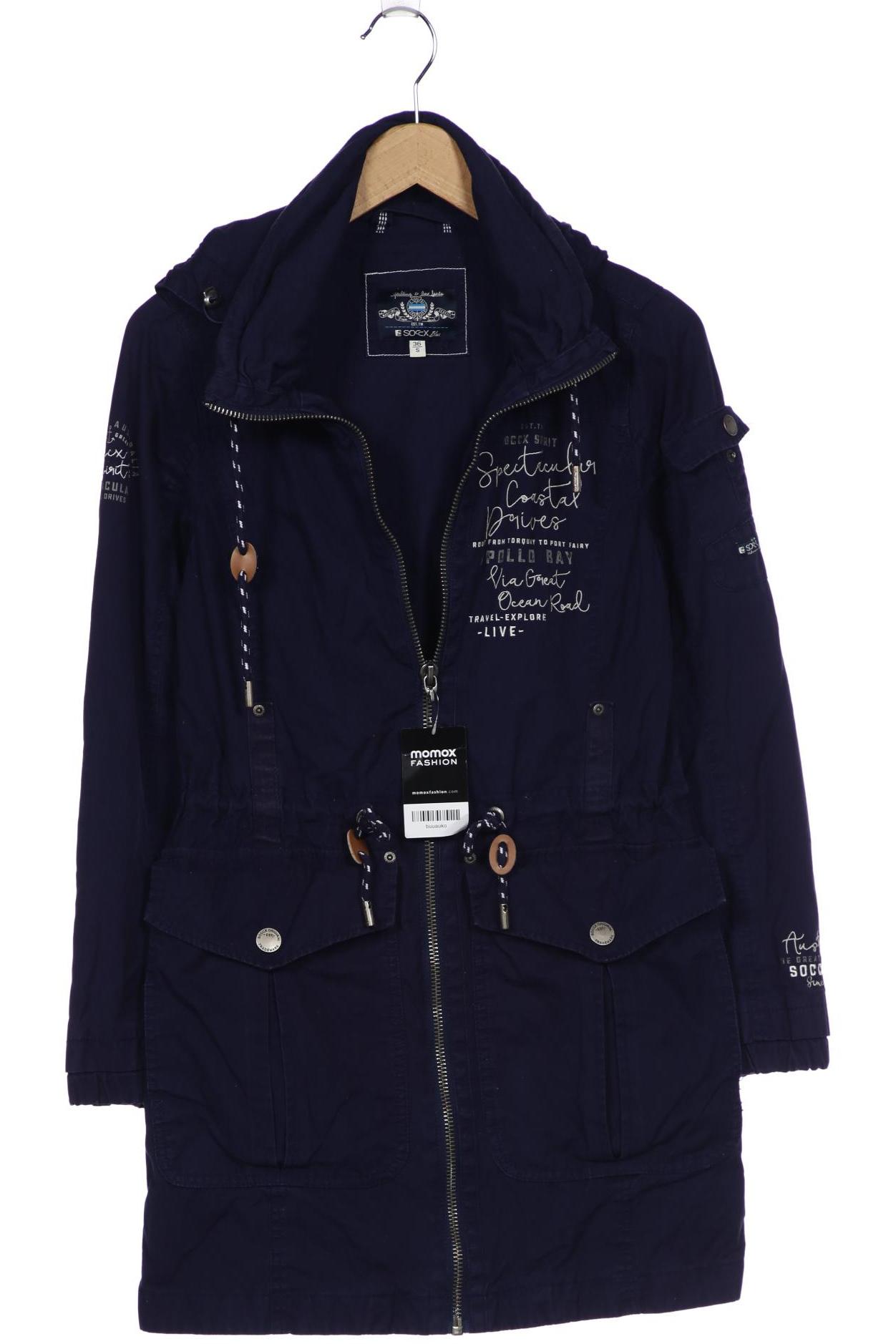 

Soccx Damen Mantel, marineblau, Gr. 36
