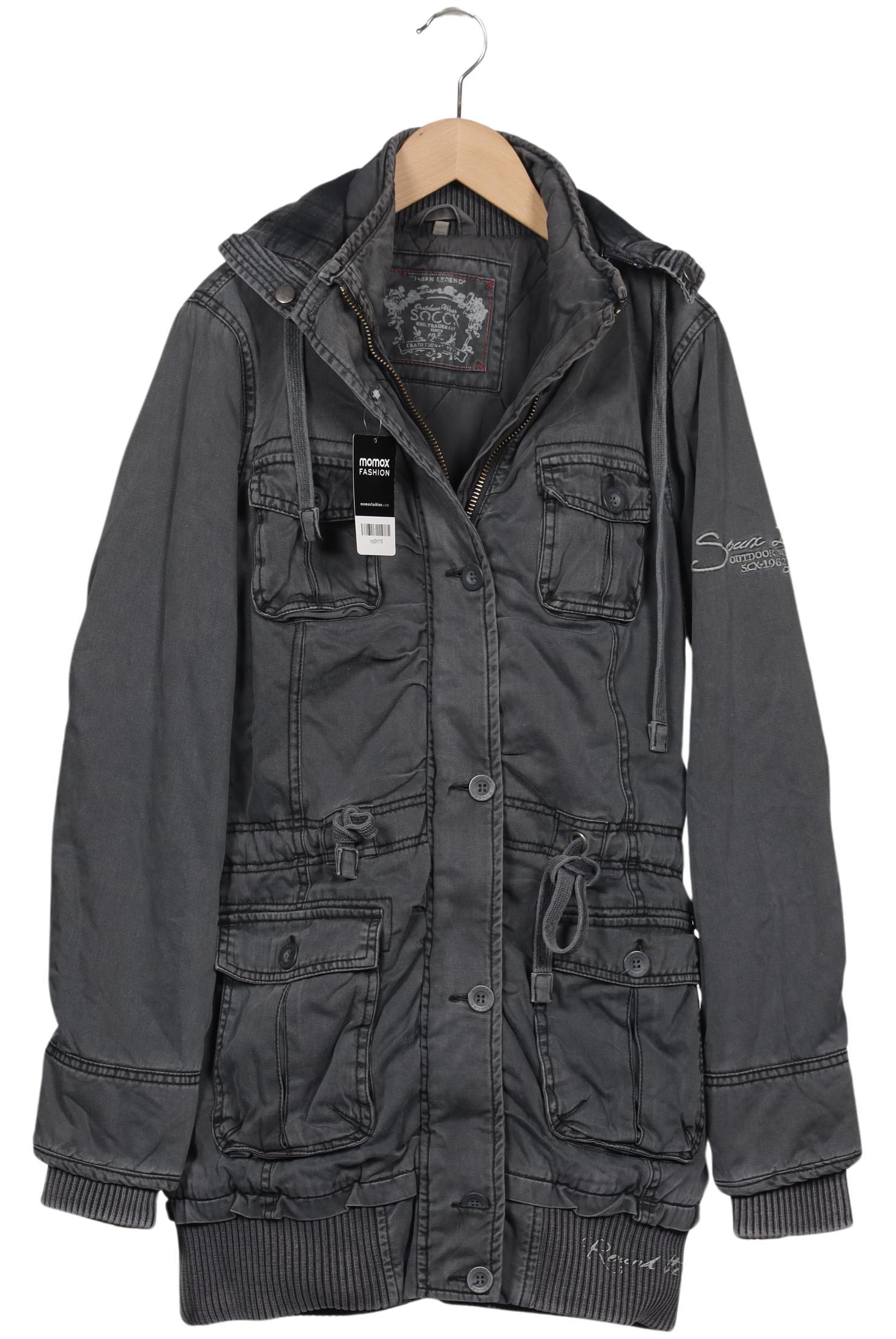

Soccx Damen Mantel, grau, Gr. 38