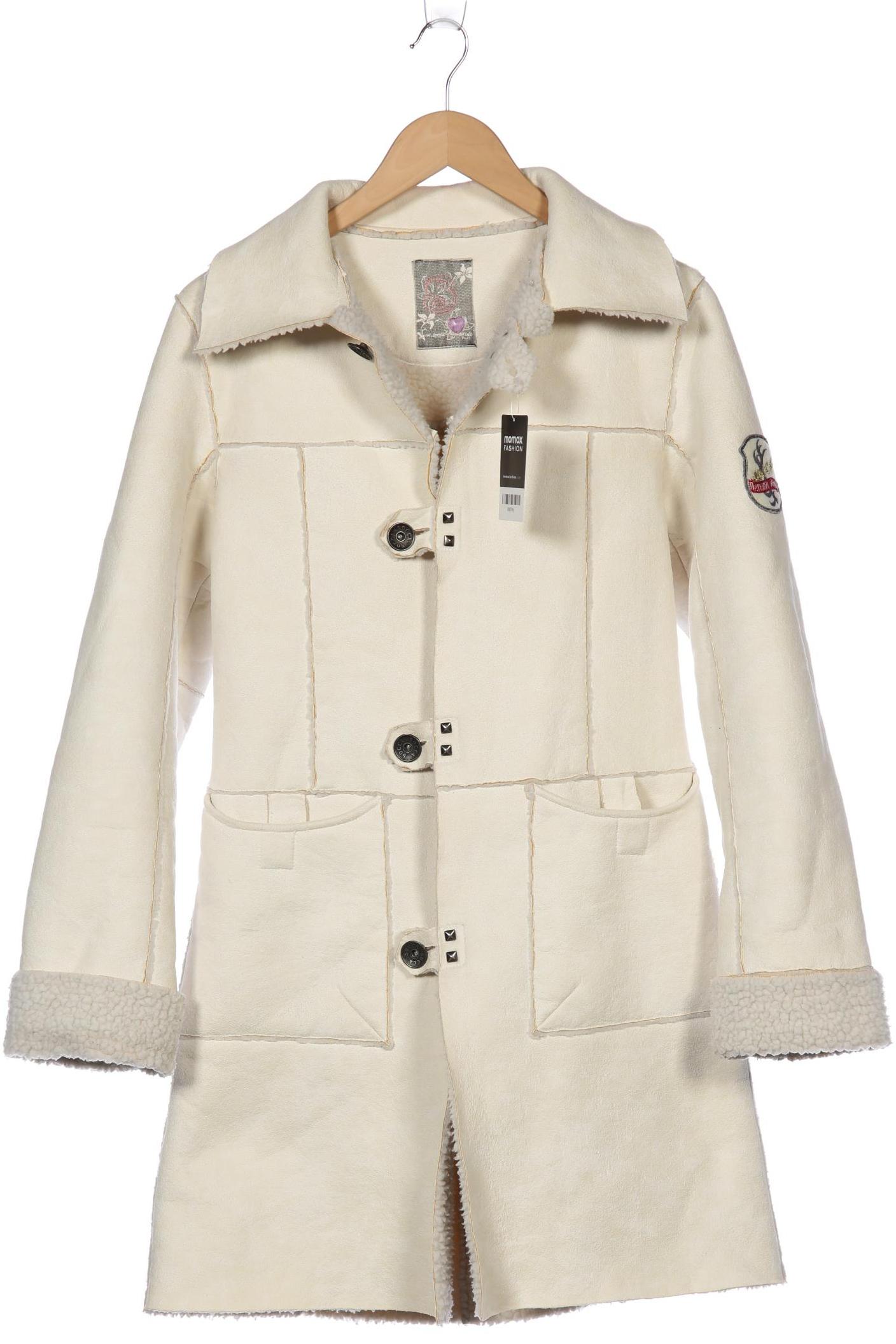 

SOCCX Damen Mantel, cremeweiß