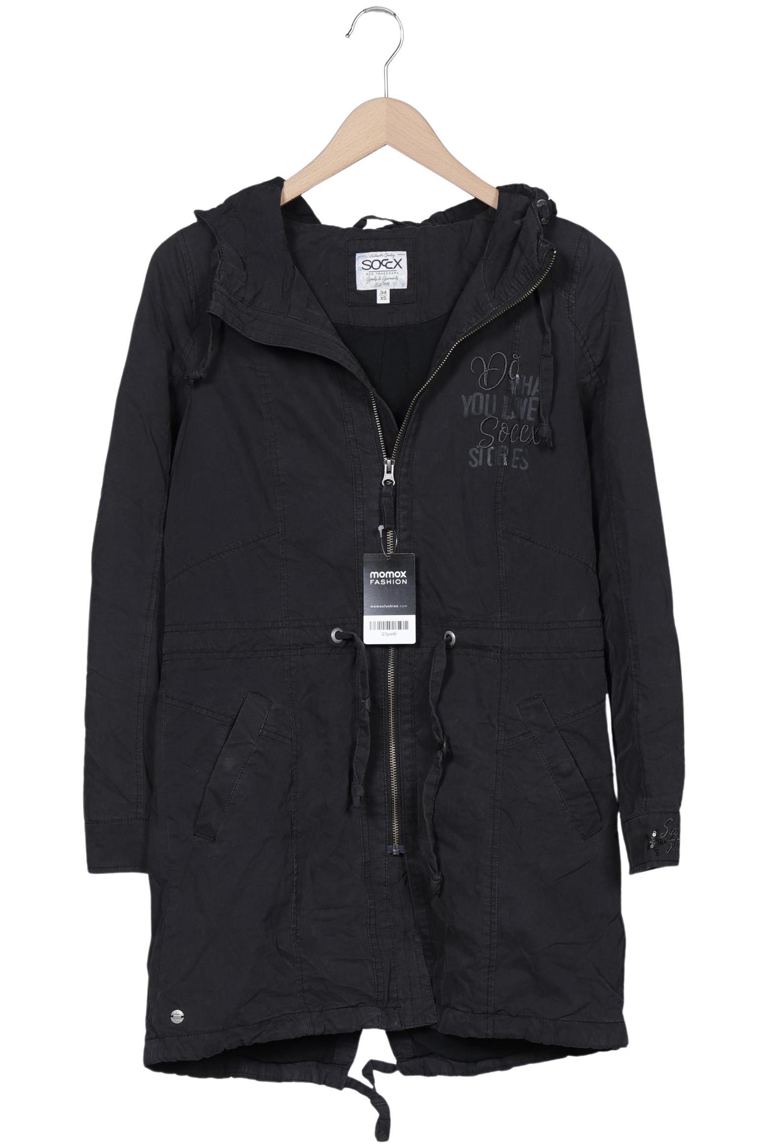 

Soccx Damen Mantel, schwarz, Gr. 34