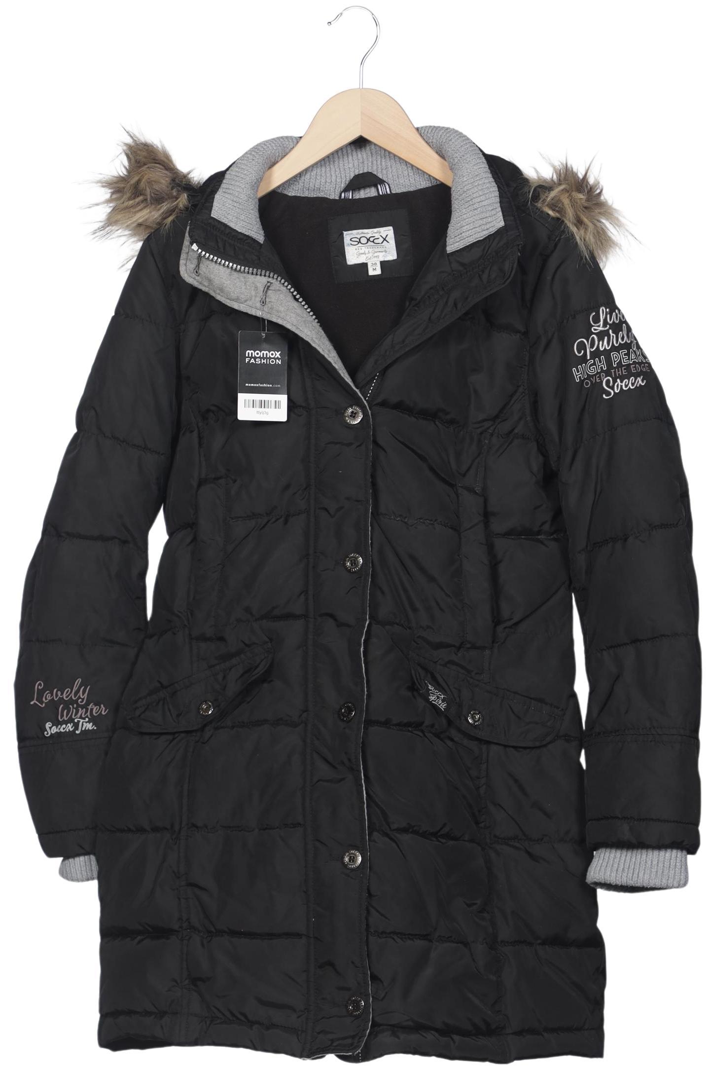 

Soccx Damen Mantel, schwarz, Gr. 38