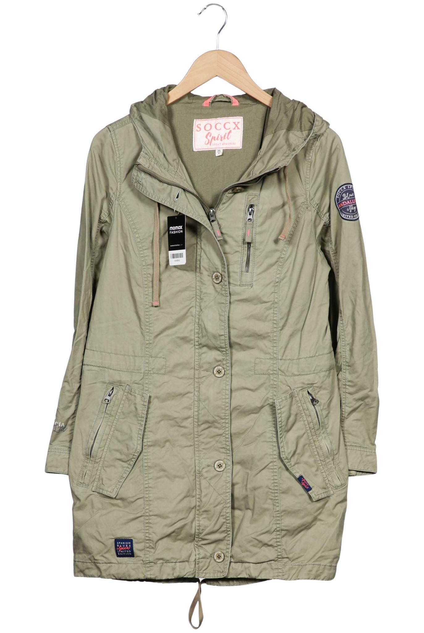 

Soccx Damen Mantel, grün, Gr. 36