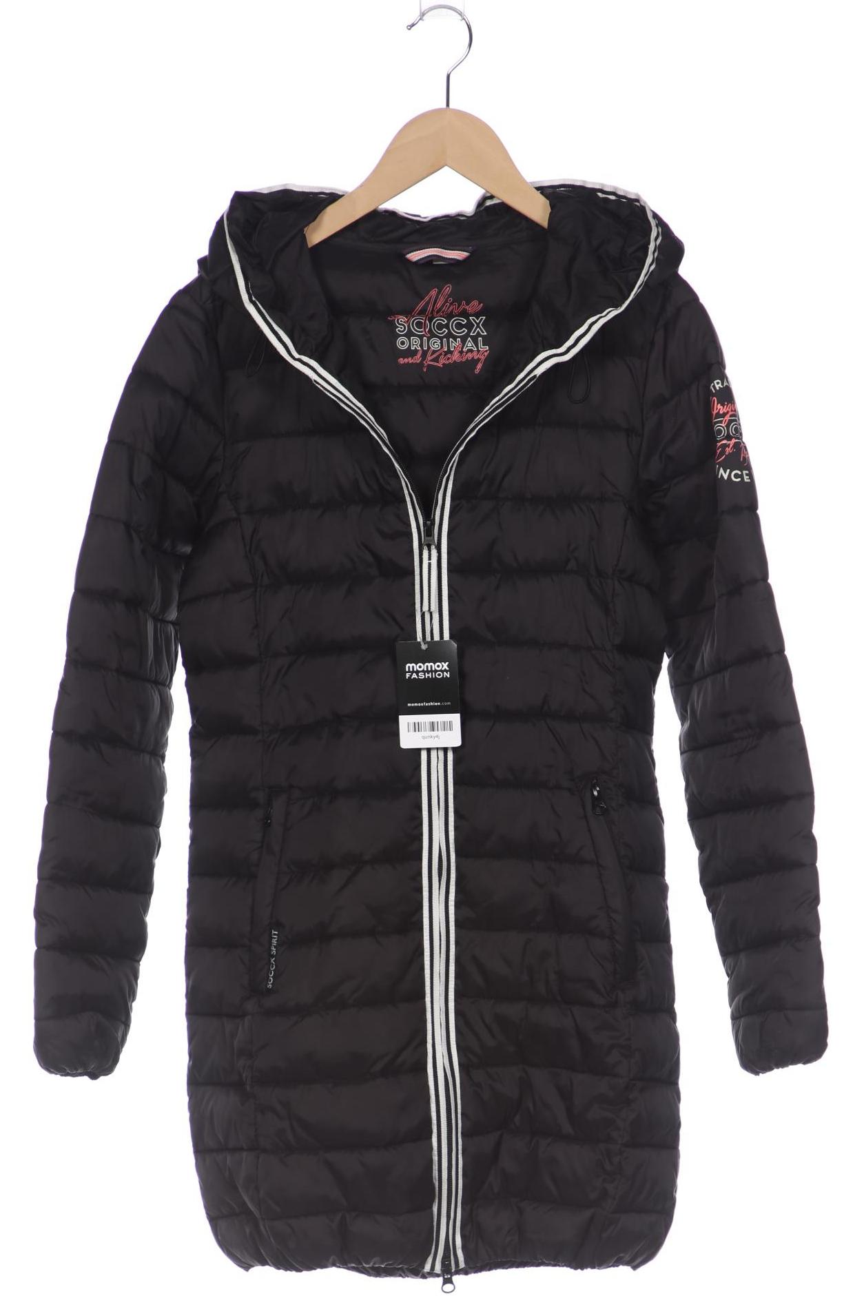 

SOCCX Damen Mantel, schwarz
