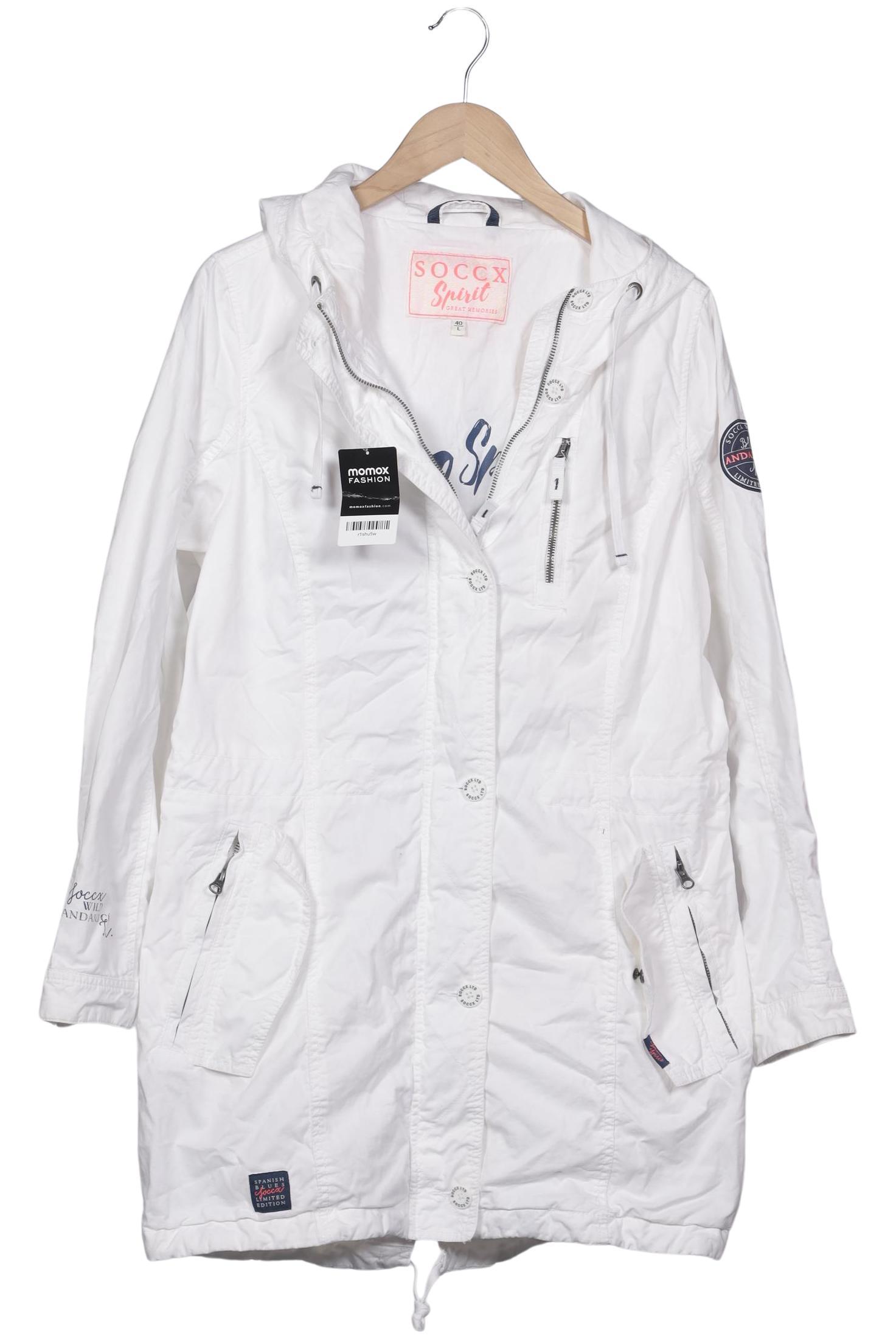 

Soccx Damen Mantel, weiß, Gr. 40