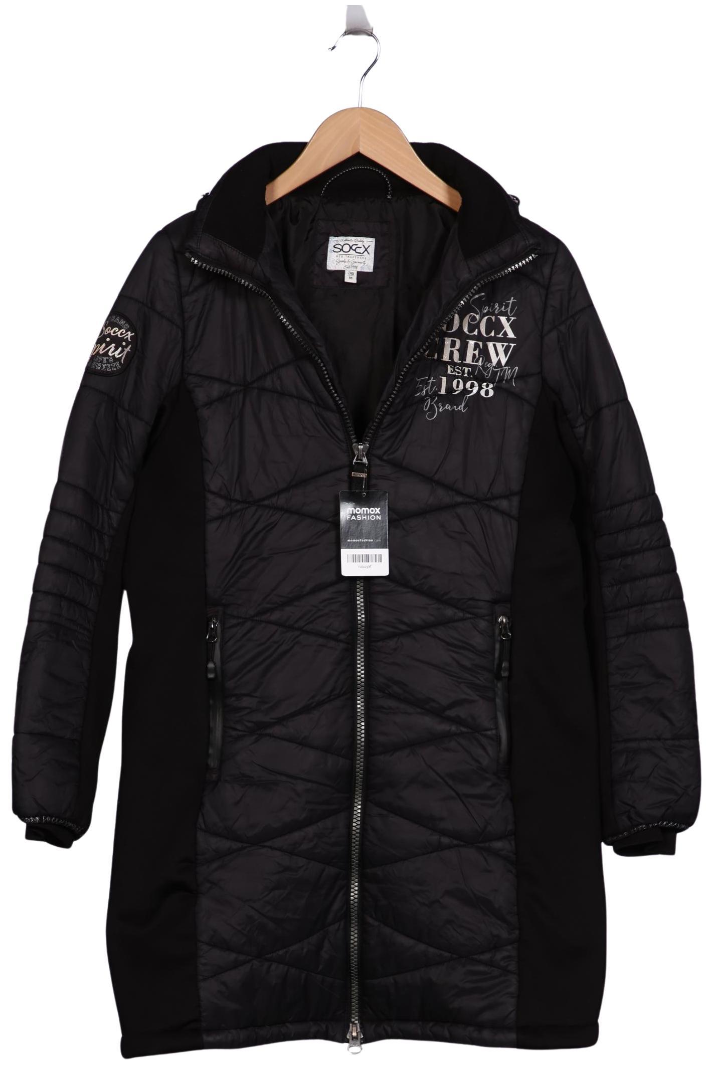 

Soccx Damen Mantel, schwarz, Gr. 38