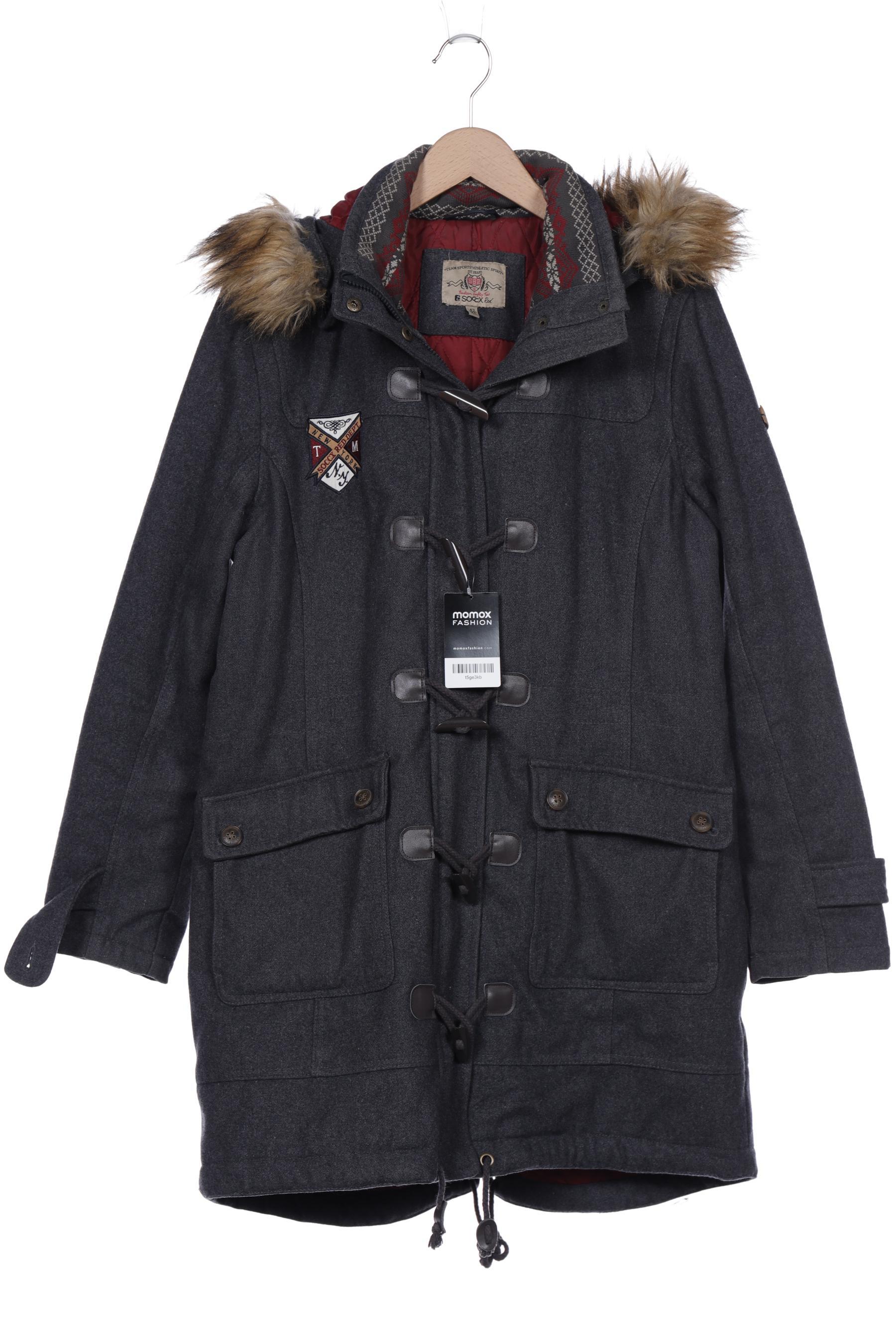 

SOCCX Damen Mantel, grau