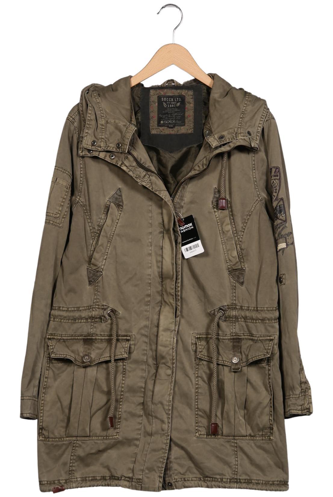 

Soccx Damen Mantel, grün, Gr. 46