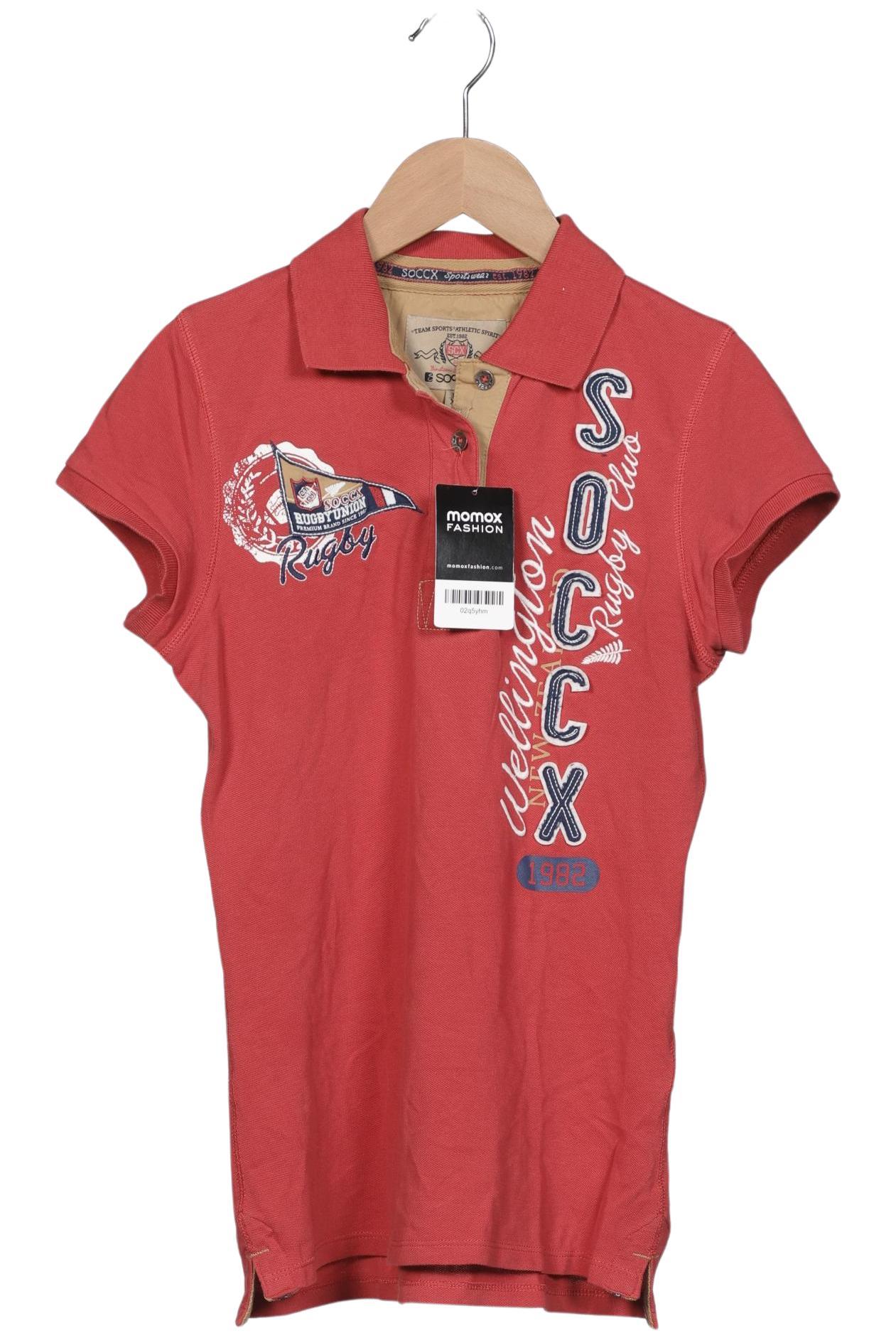 

Soccx Damen Poloshirt, rot, Gr. 34