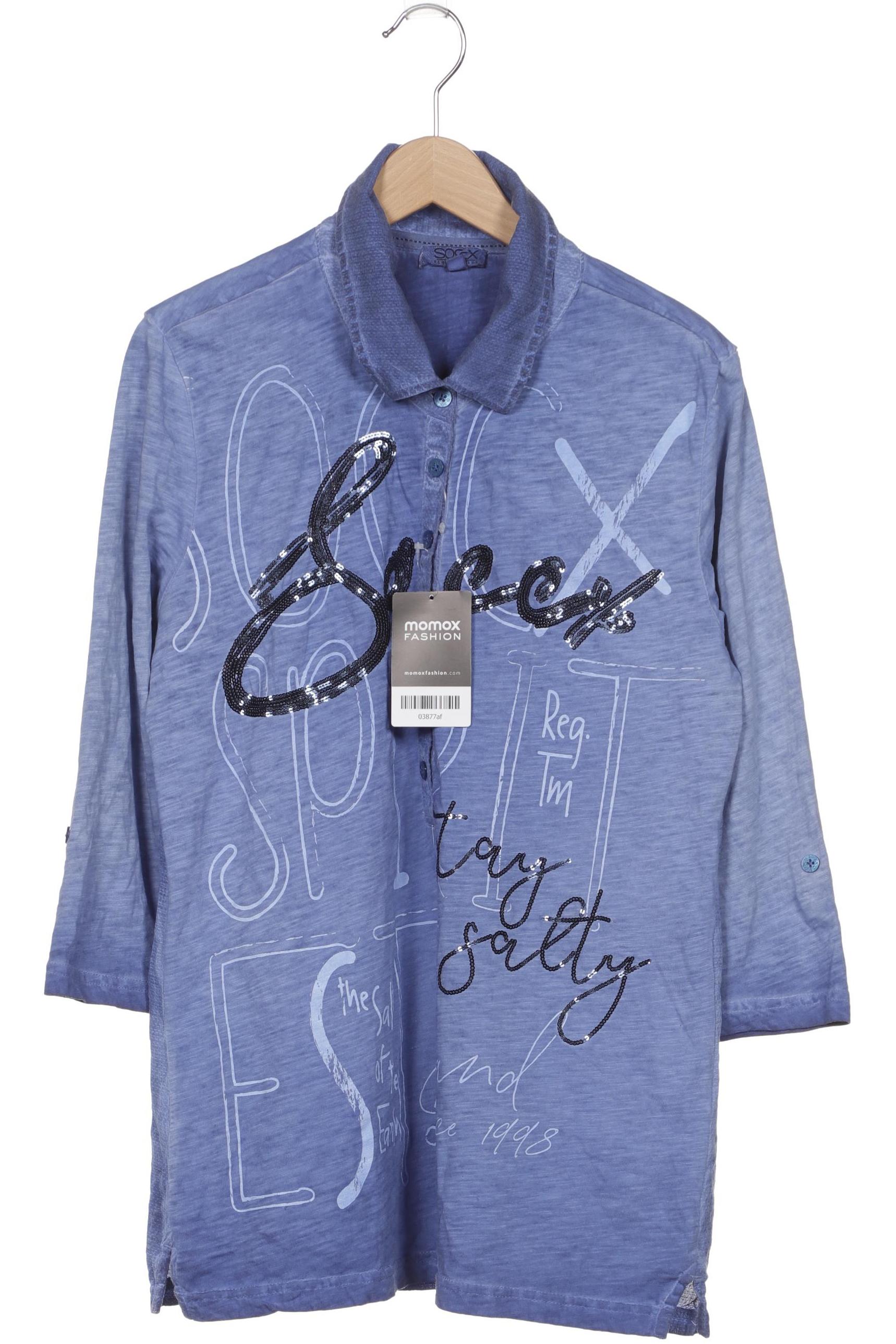 

Soccx Damen Poloshirt, blau, Gr. 38