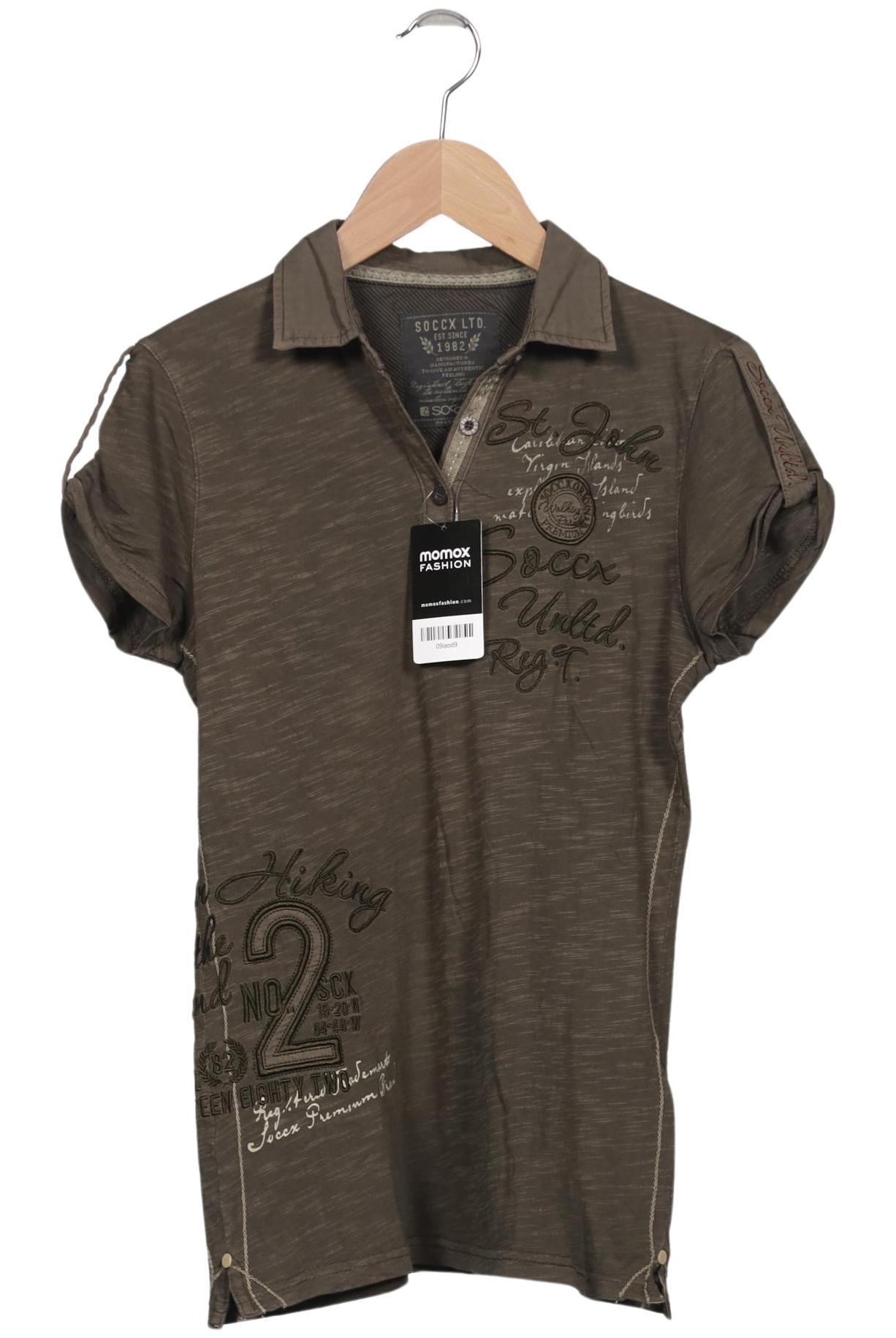 

Soccx Damen Poloshirt, grün, Gr. 36