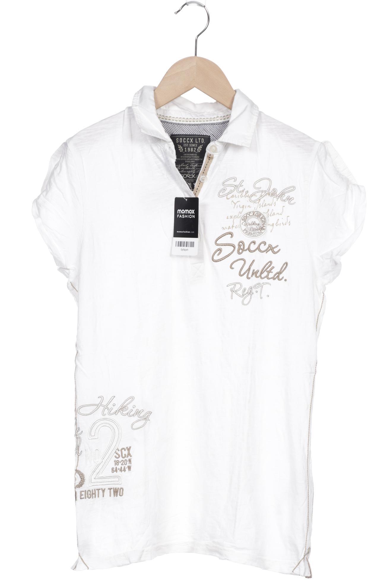 

SOCCX Damen Poloshirt, cremeweiß