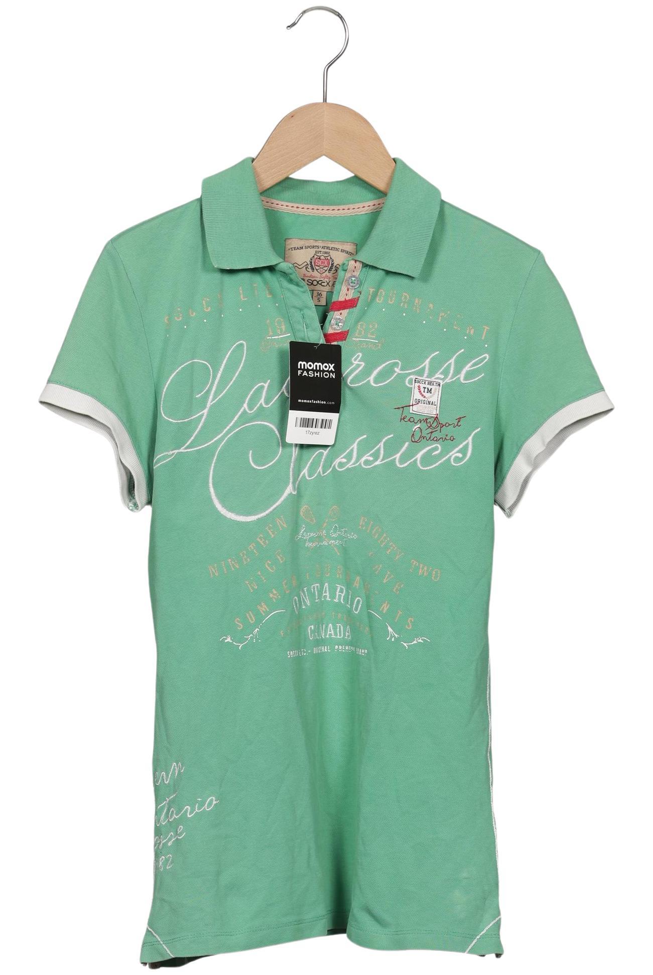 

Soccx Damen Poloshirt, grün, Gr. 36