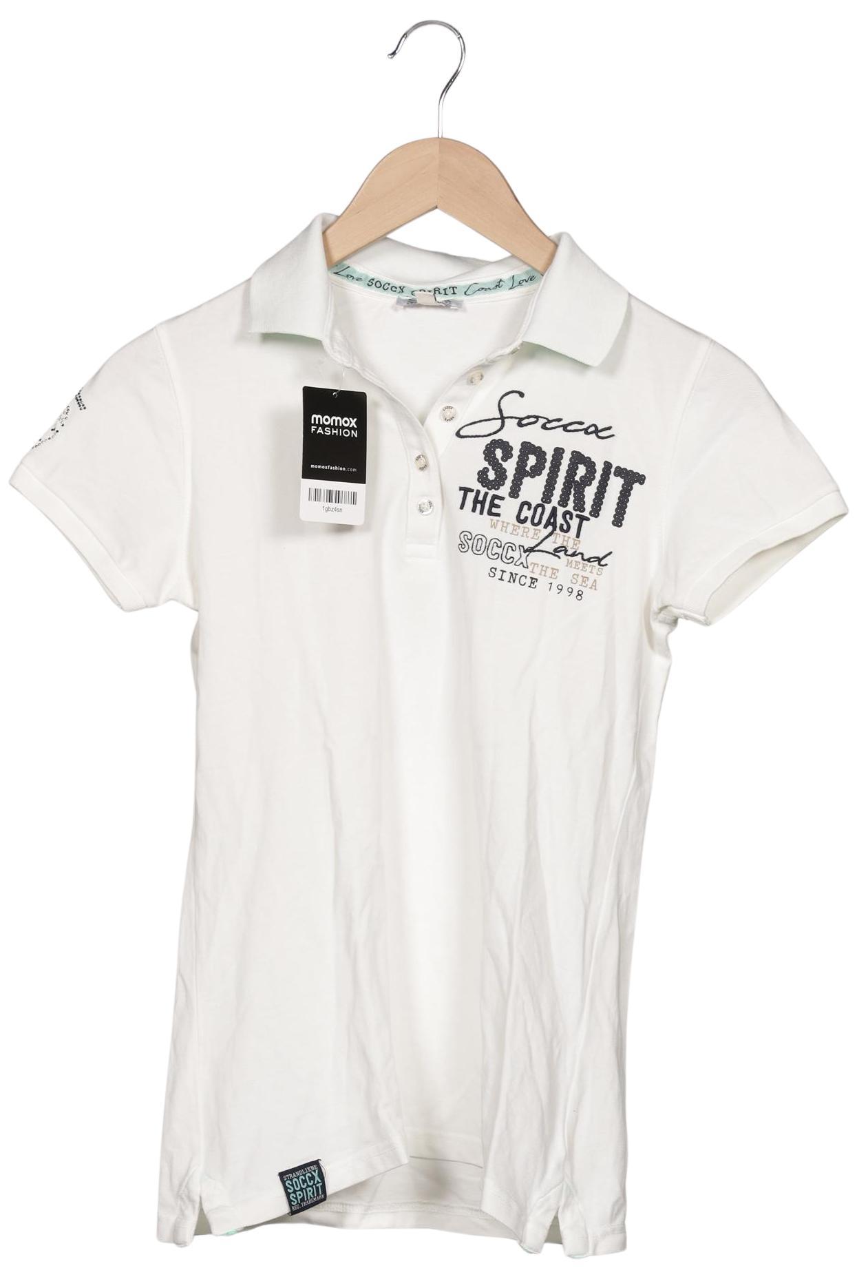 

Soccx Damen Poloshirt, weiß, Gr. 34