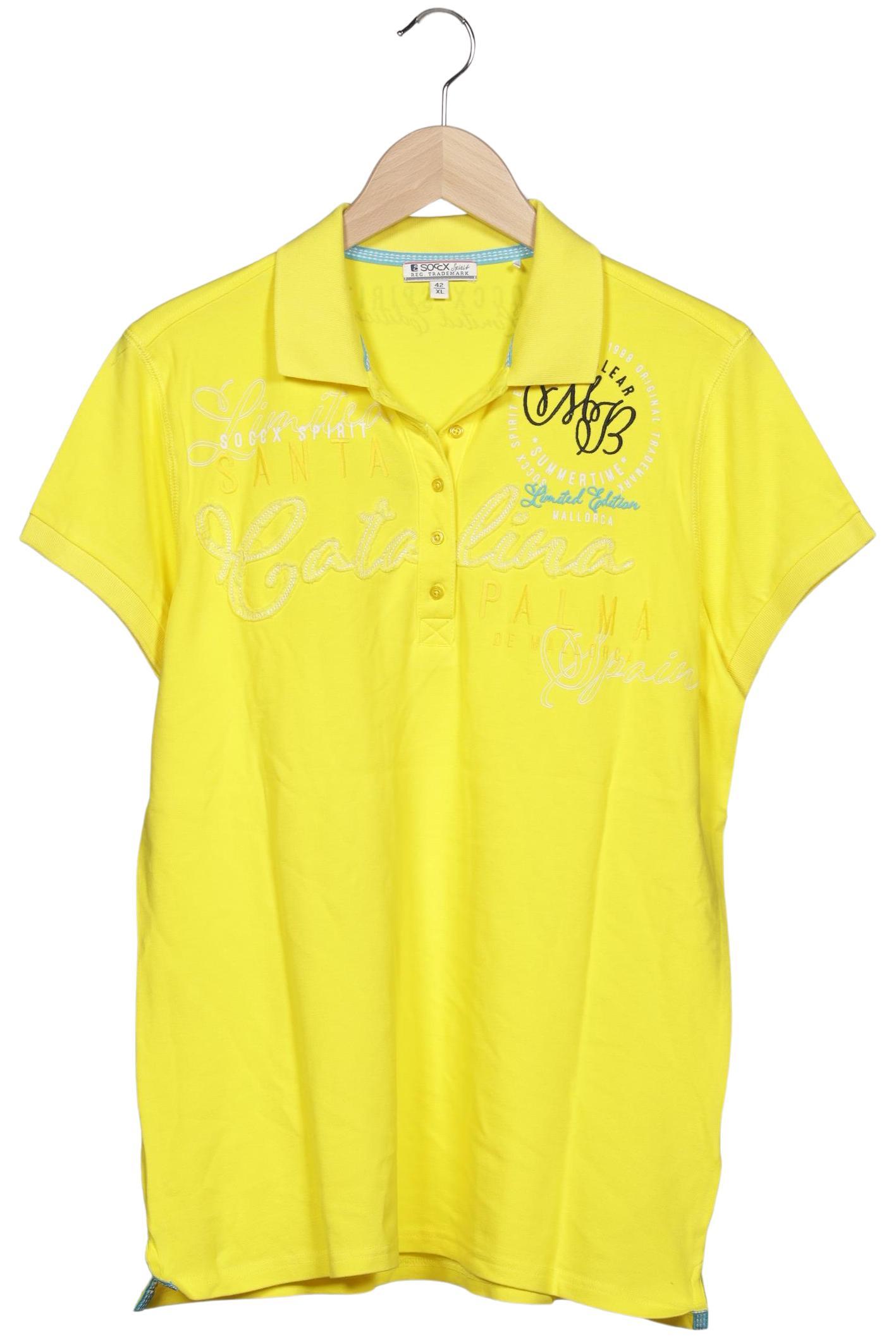 

Soccx Damen Poloshirt, gelb, Gr. 42