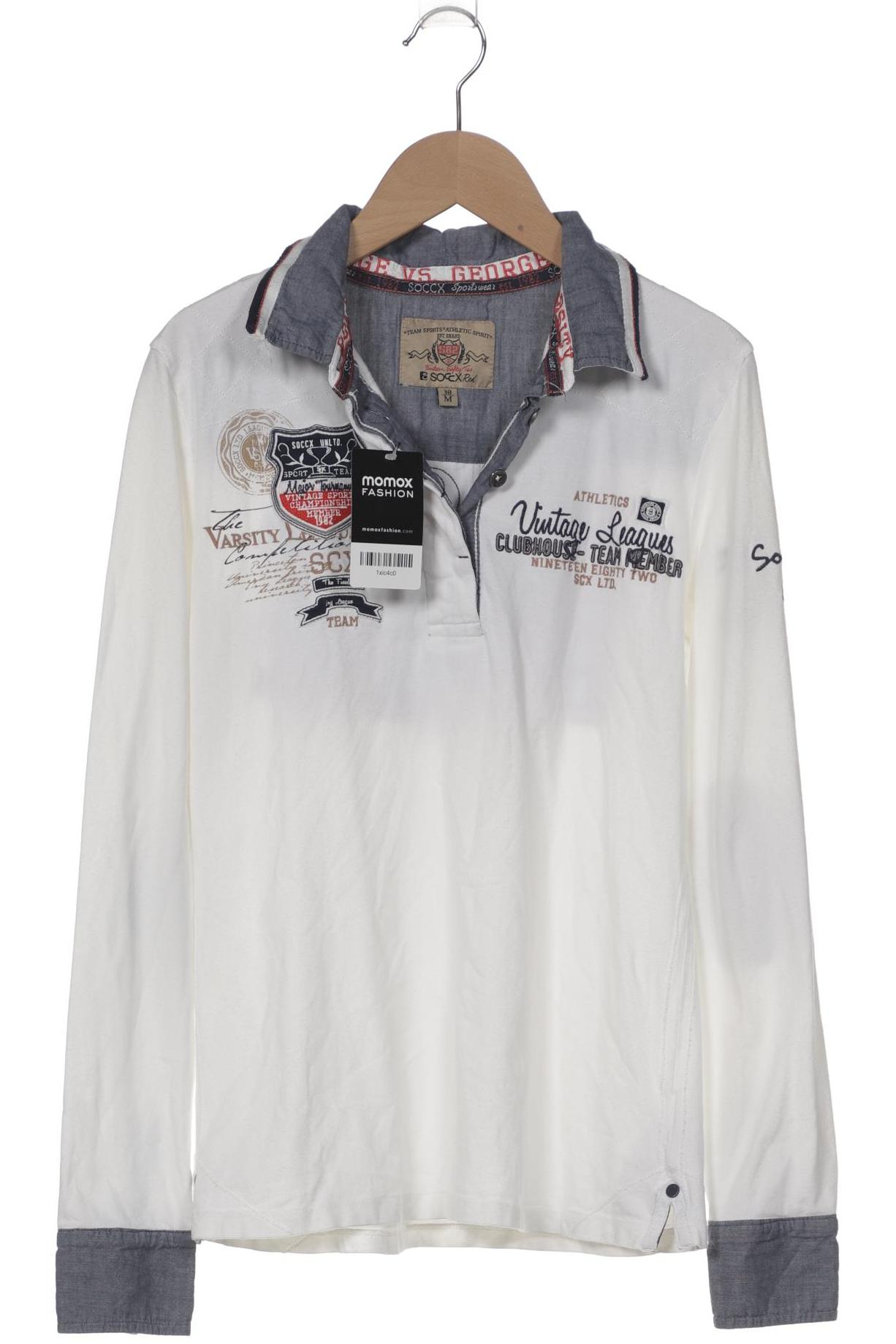 

Soccx Damen Poloshirt, weiß, Gr. 38