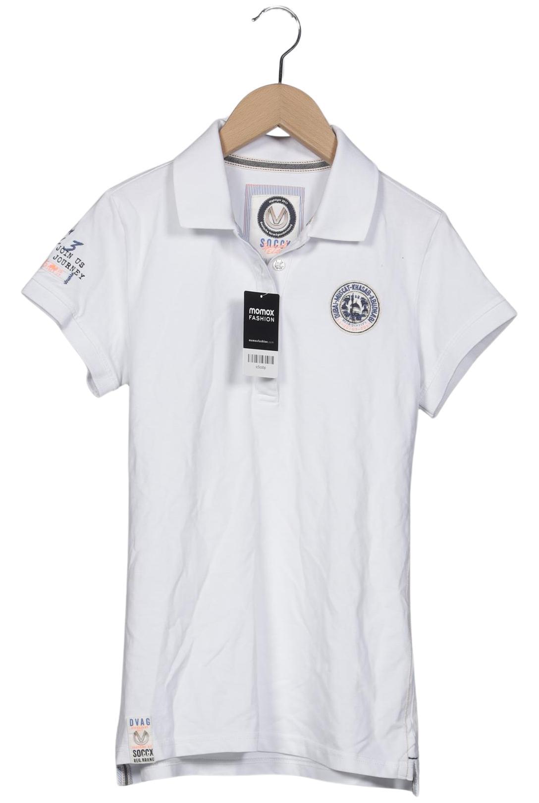 

Soccx Damen Poloshirt, weiß, Gr. 36