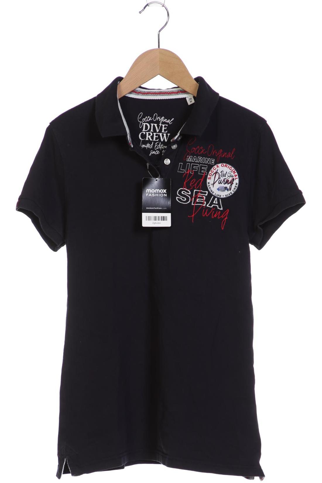 

SOCCX Damen Poloshirt, marineblau