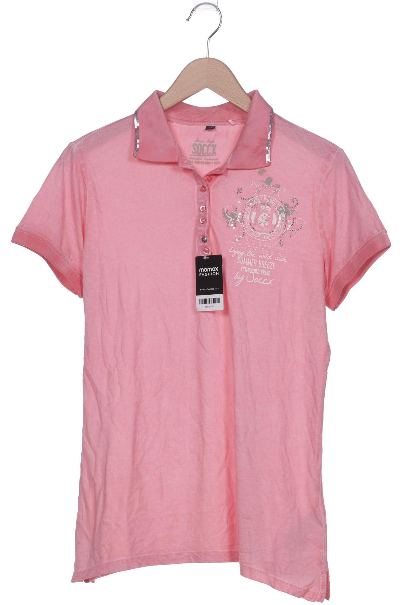 

Soccx Damen Poloshirt, pink, Gr. 42