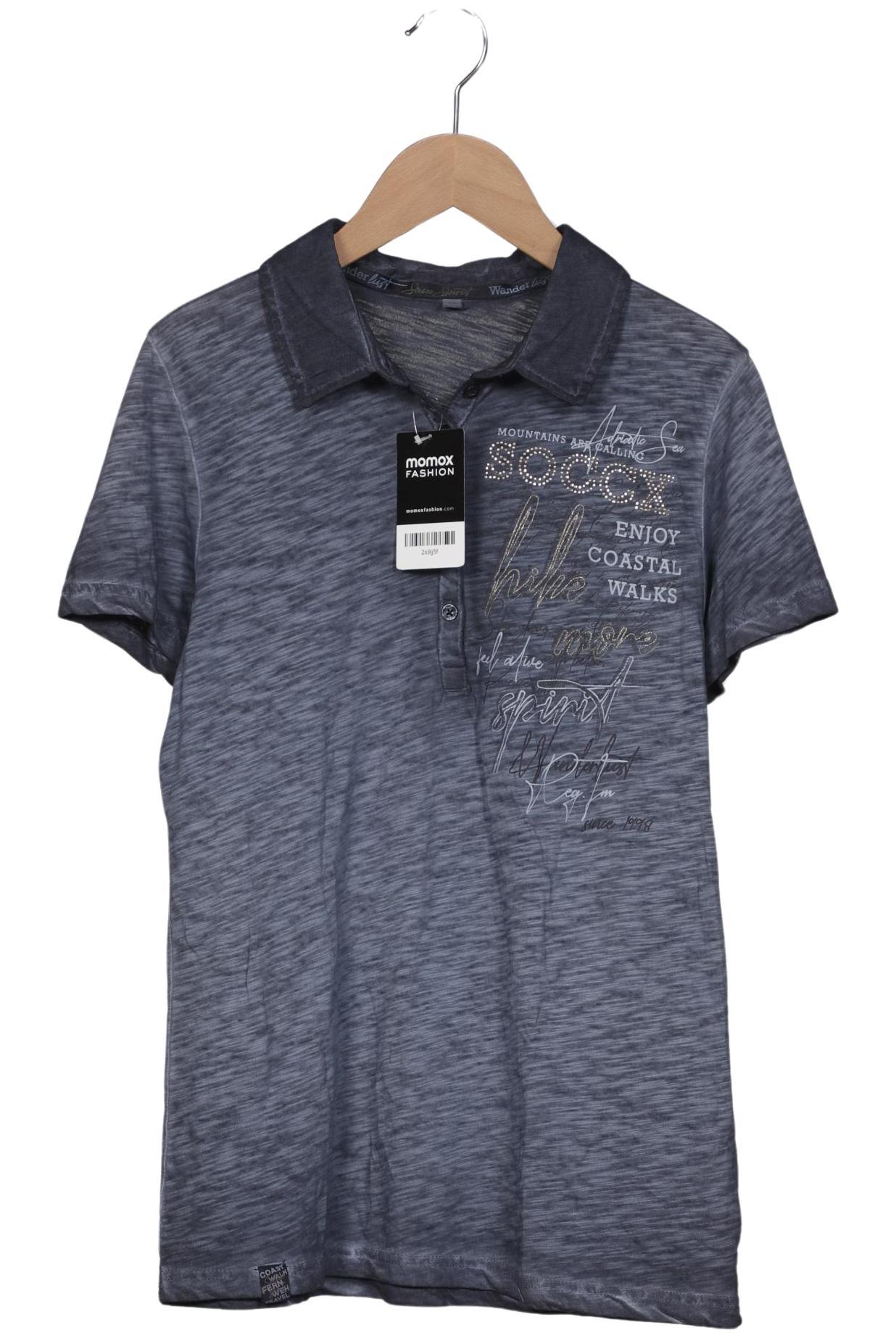 

Soccx Damen Poloshirt, blau, Gr. 36