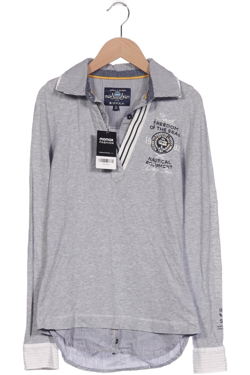 

Soccx Damen Poloshirt, grau, Gr. 34