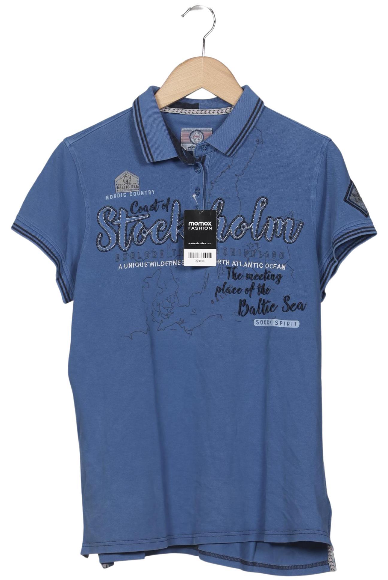 

Soccx Damen Poloshirt, blau, Gr. 42