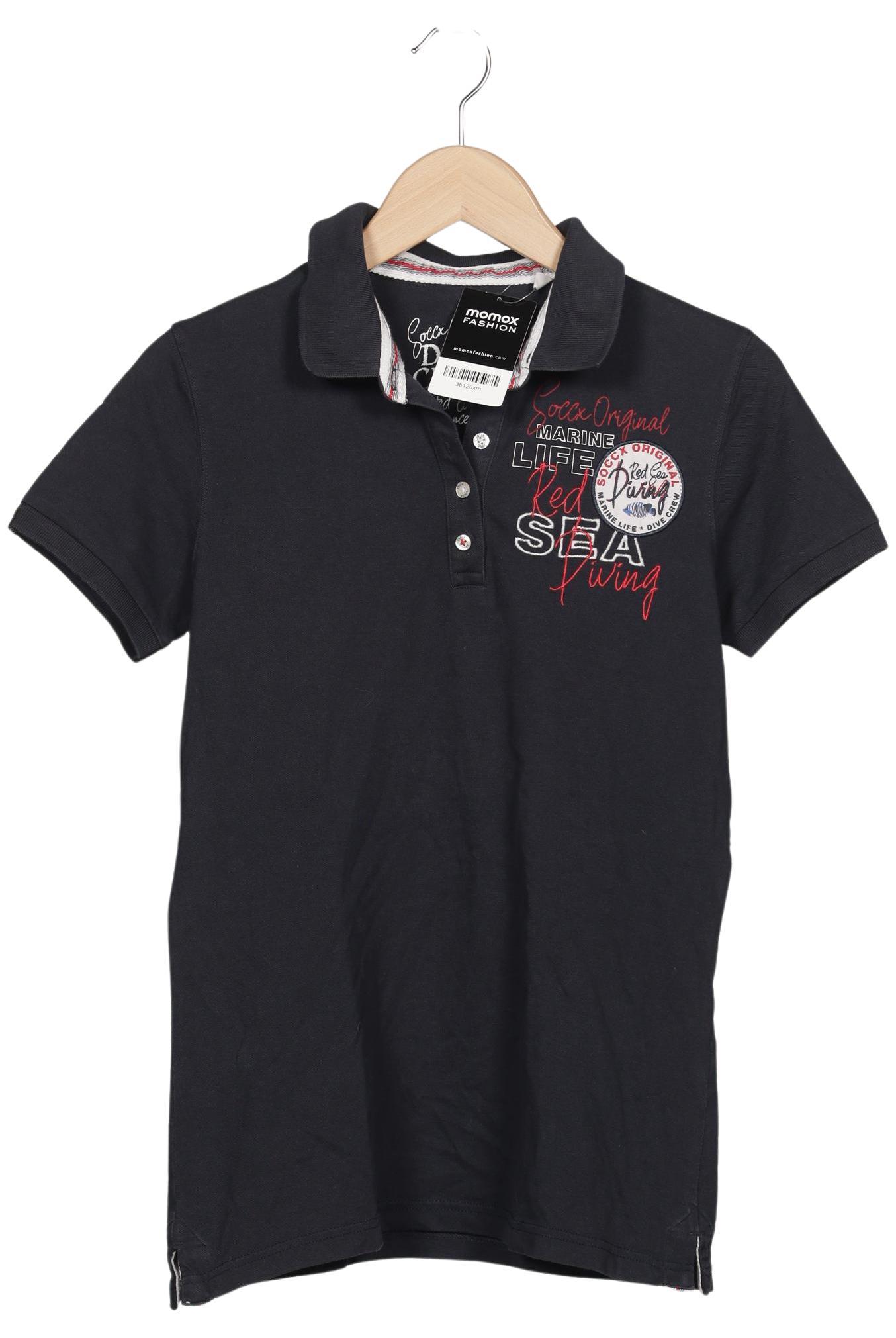 

Soccx Damen Poloshirt, marineblau, Gr. 38