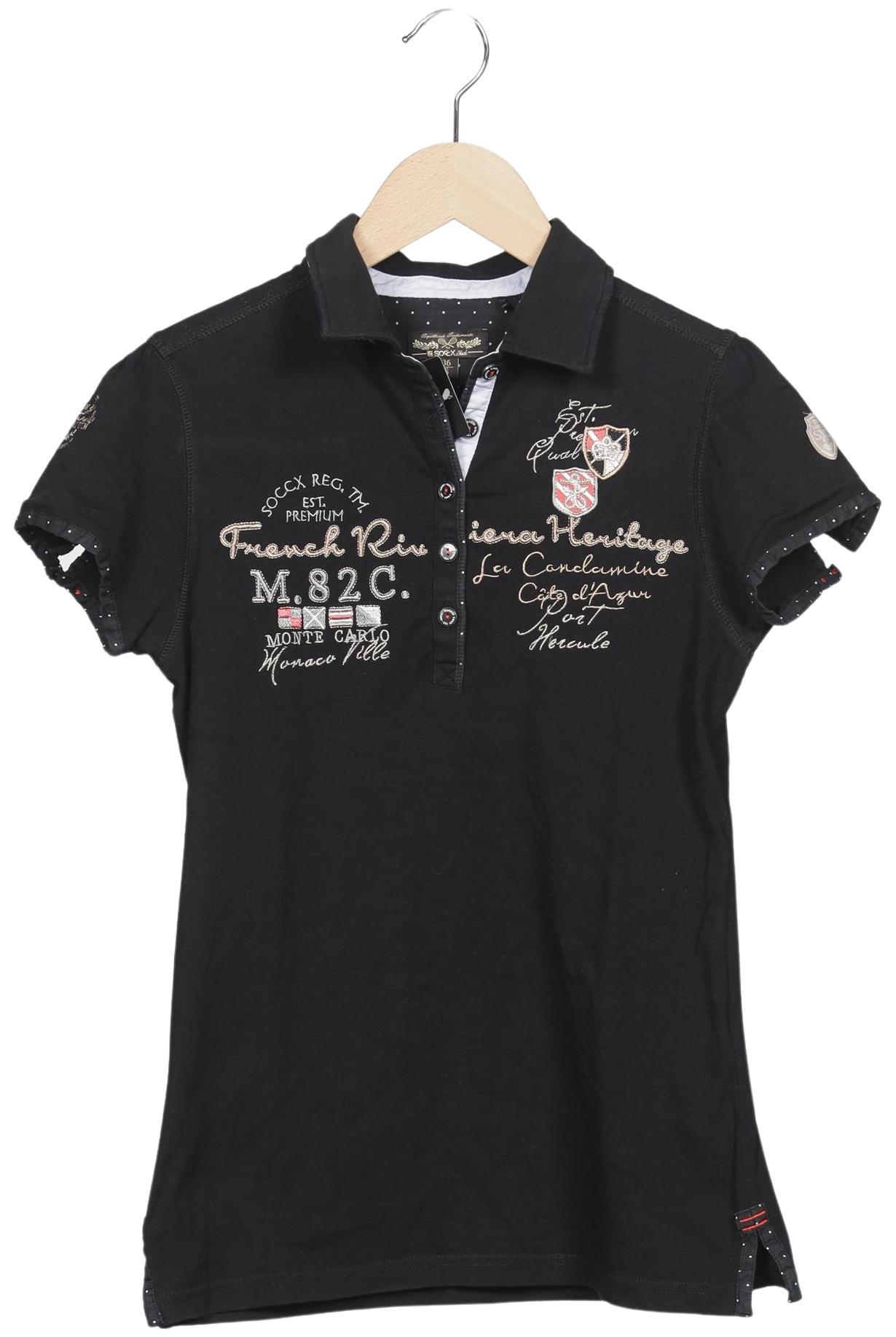 

Soccx Damen Poloshirt, schwarz, Gr. 36