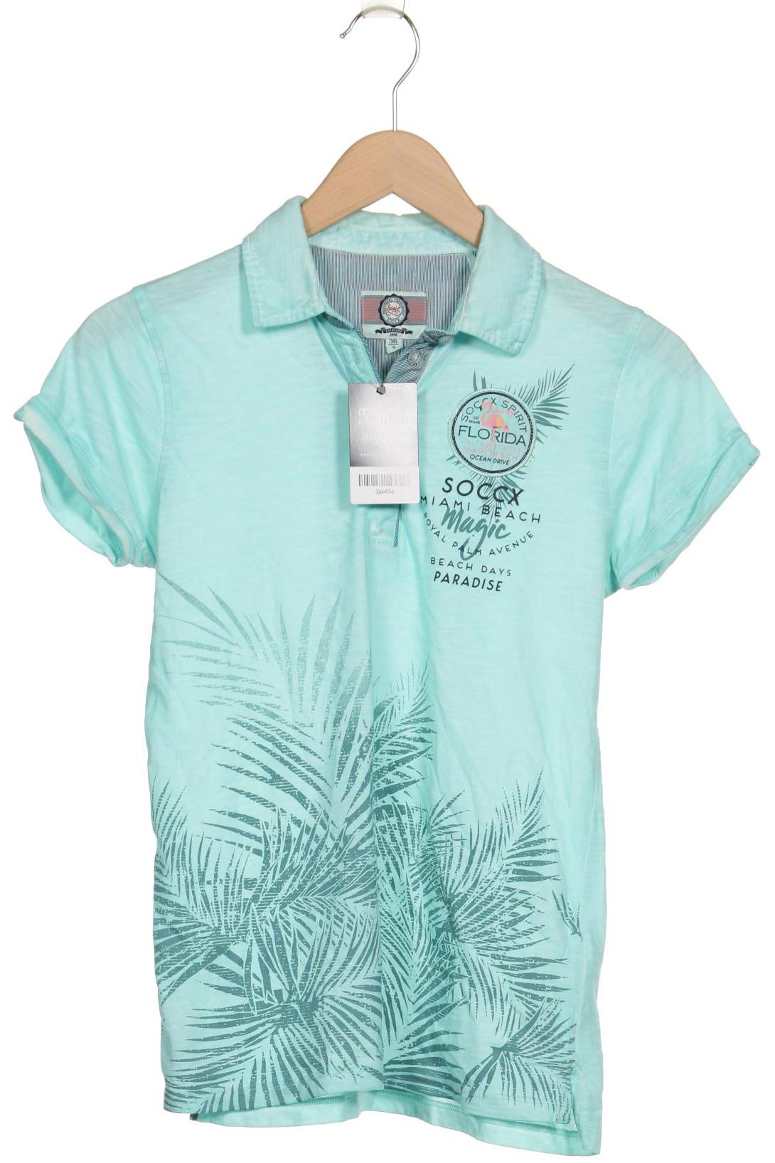 

Soccx Damen Poloshirt, türkis, Gr. 36