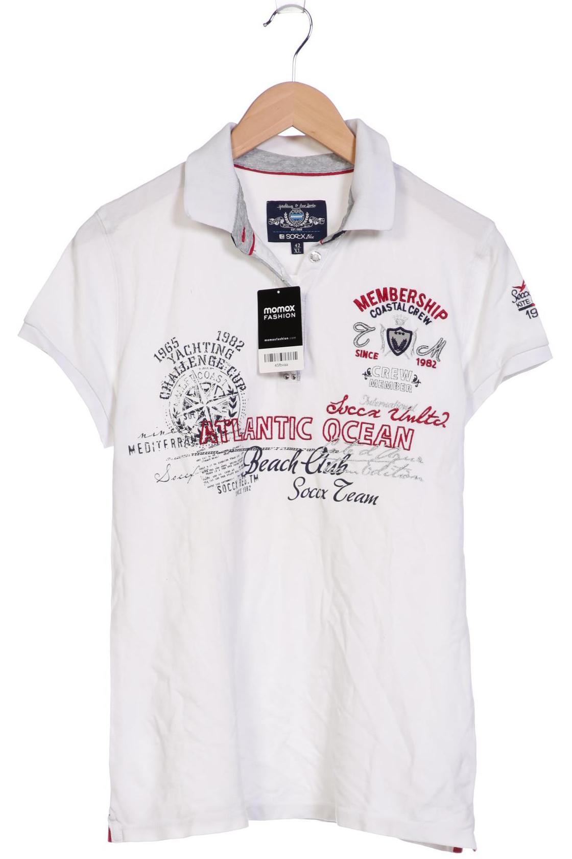 

Soccx Damen Poloshirt, weiß, Gr. 42