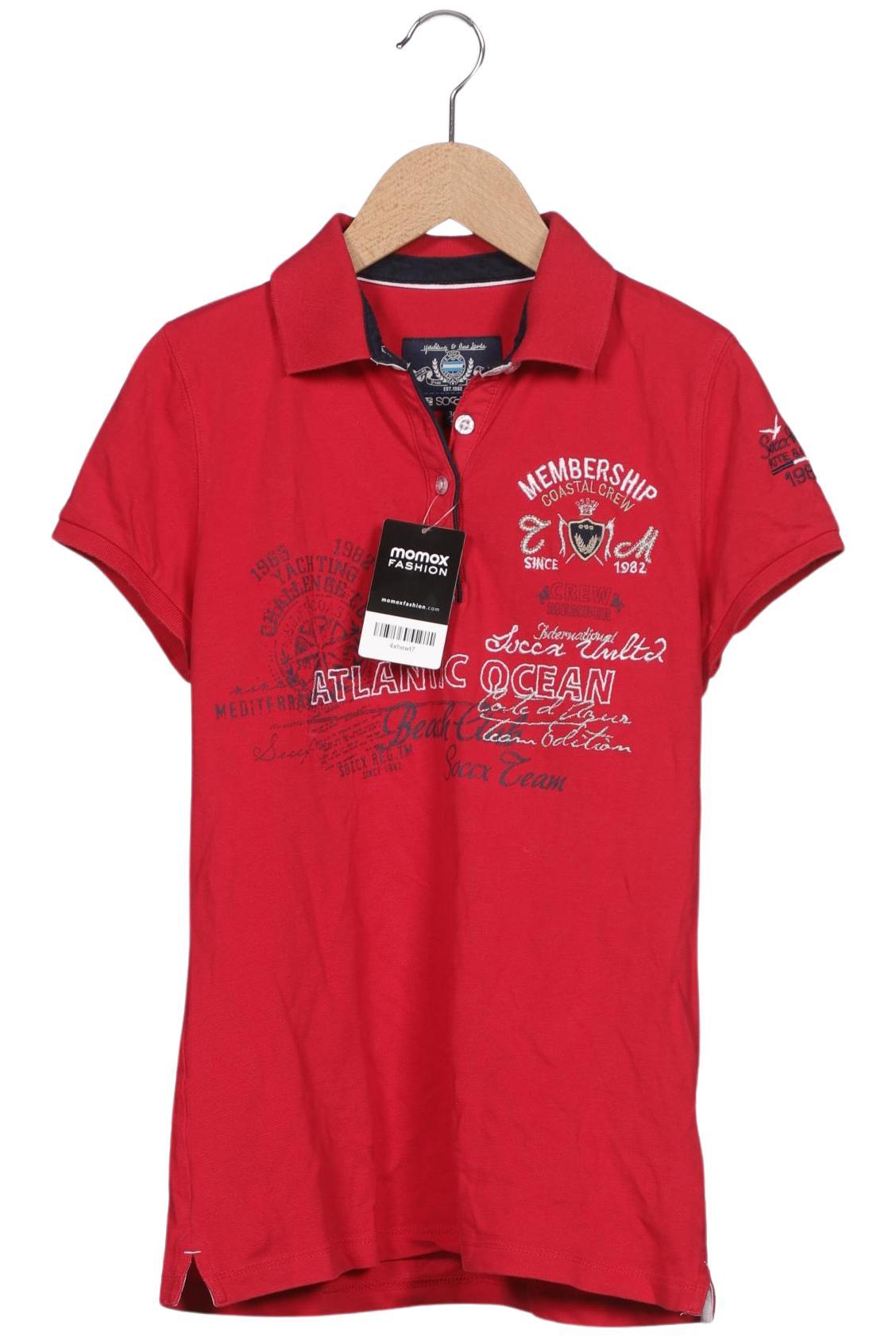 

Soccx Damen Poloshirt, rot, Gr. 36