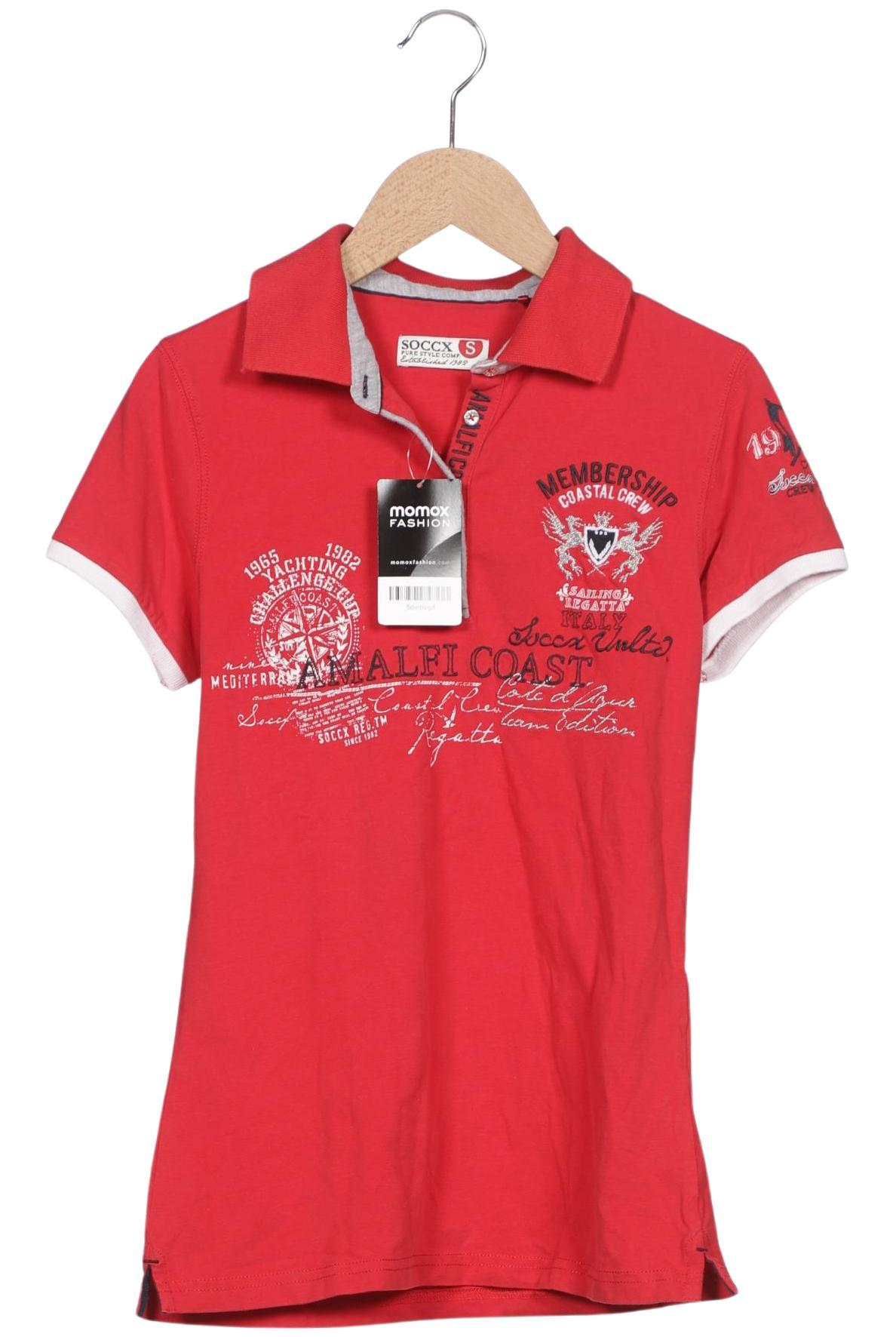 

Soccx Damen Poloshirt, rot, Gr. 36