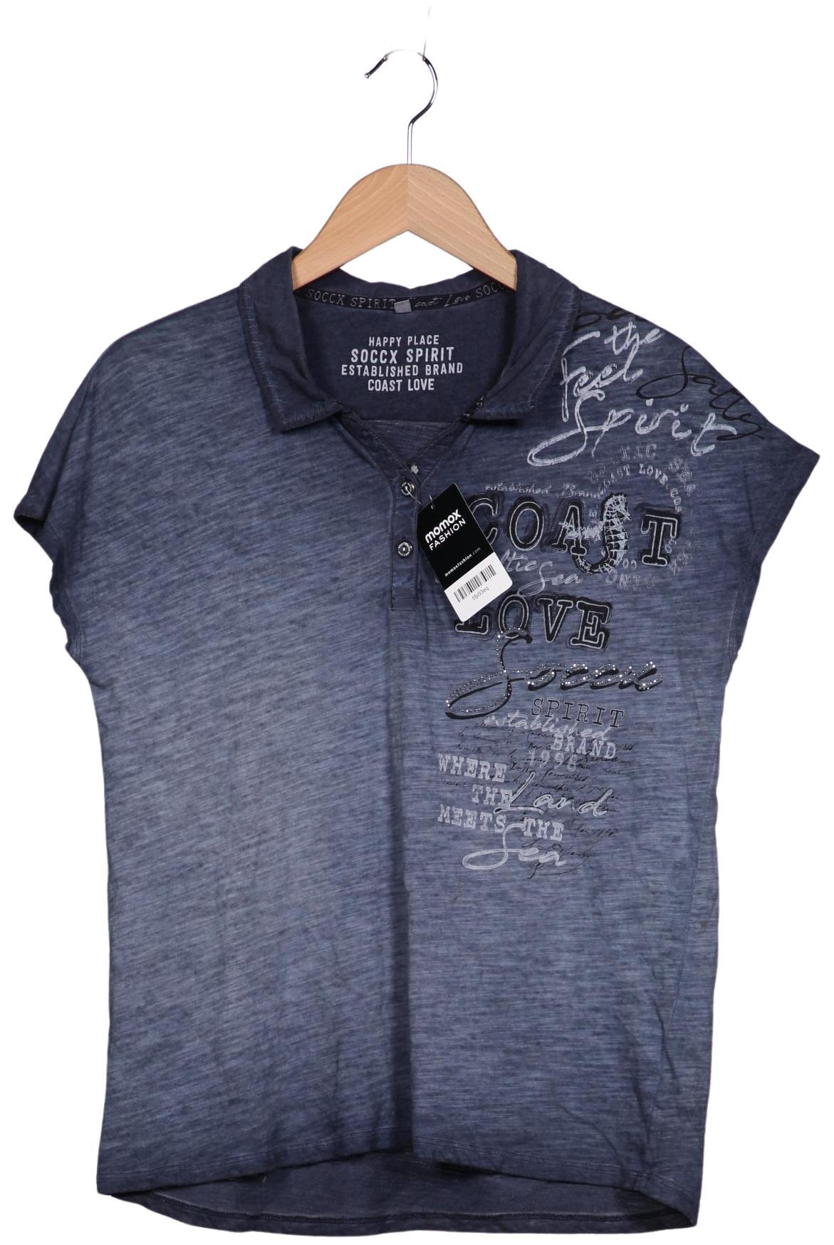 

Soccx Damen Poloshirt, marineblau, Gr. 38