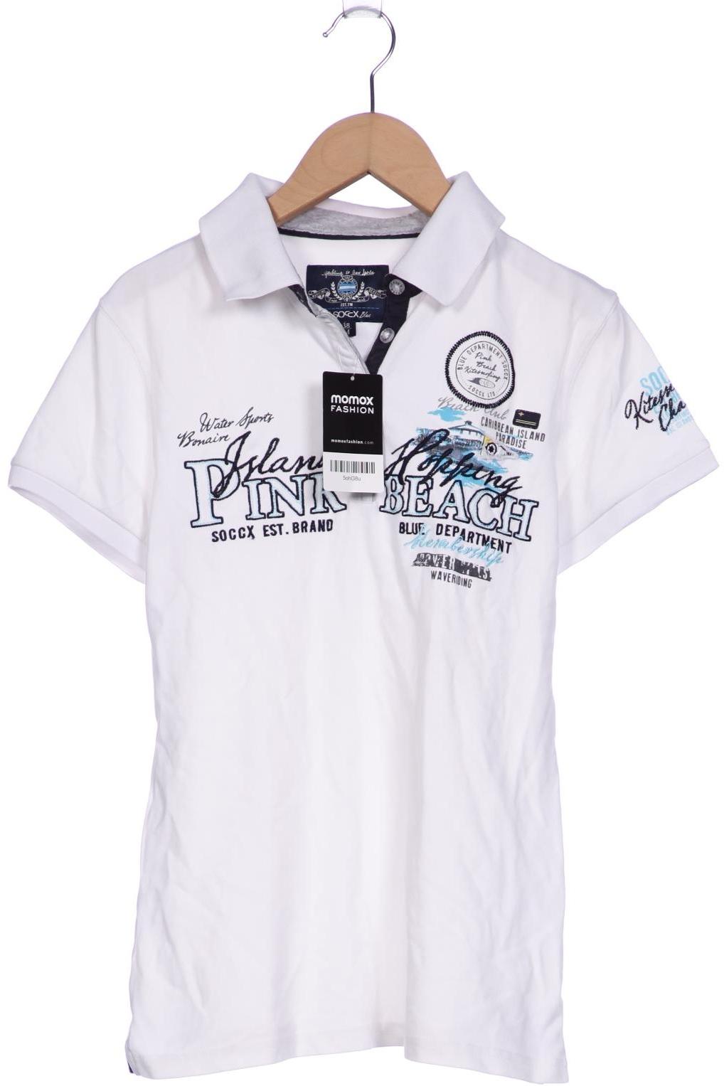 

Soccx Damen Poloshirt, weiß, Gr. 38