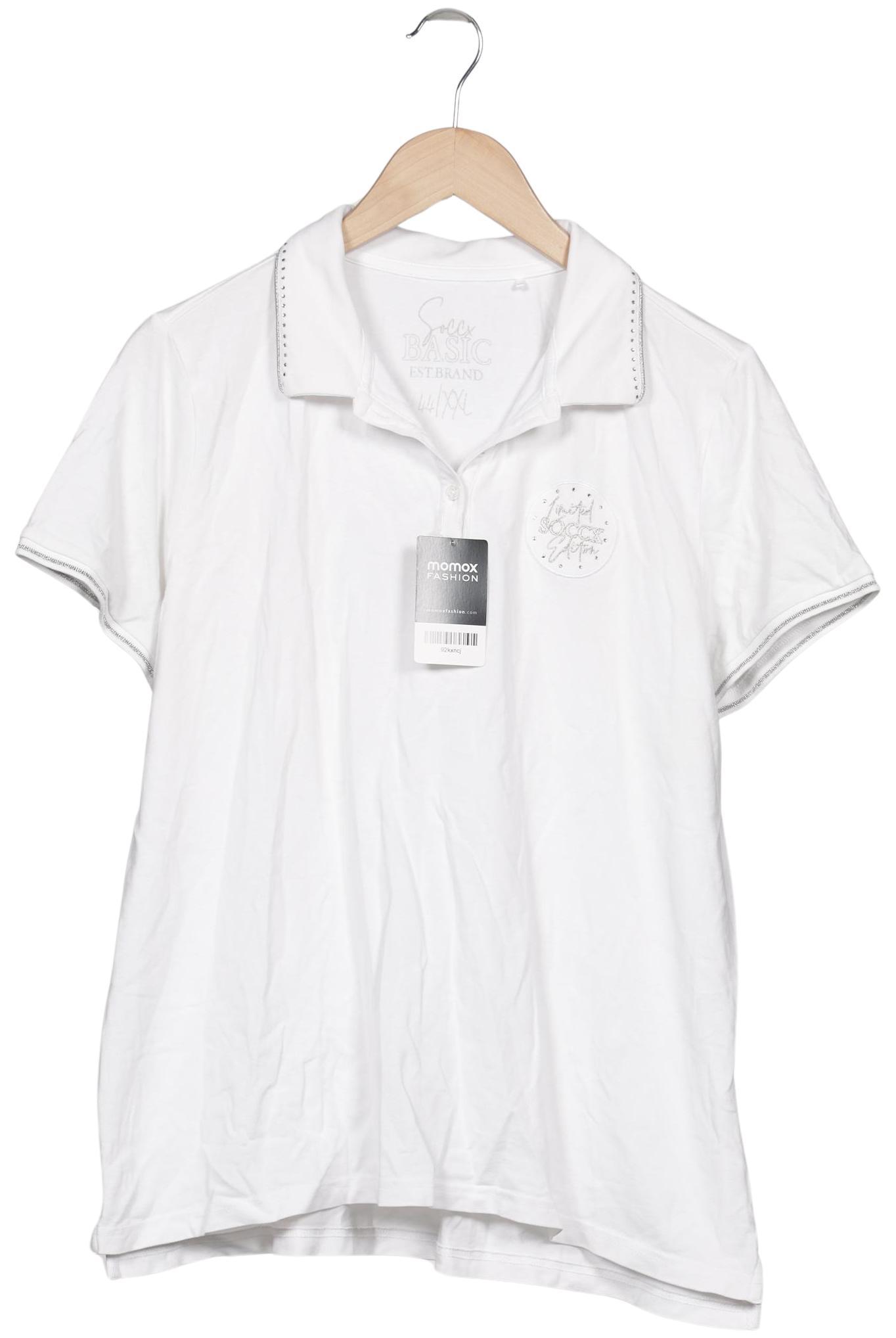 

Soccx Damen Poloshirt, weiß, Gr. 44