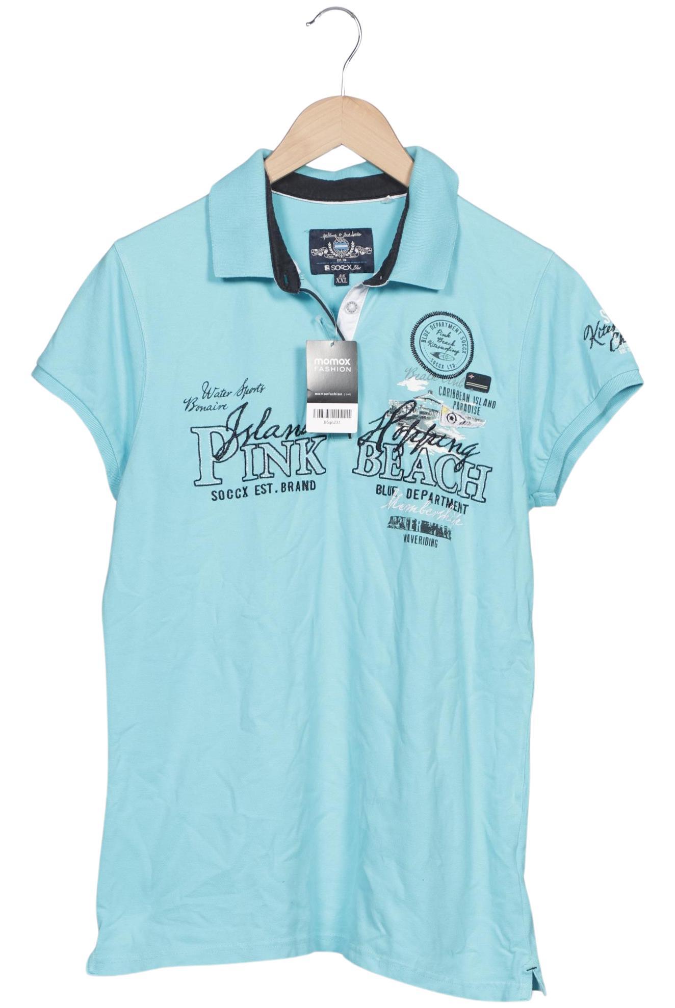 

Soccx Damen Poloshirt, türkis, Gr. 44