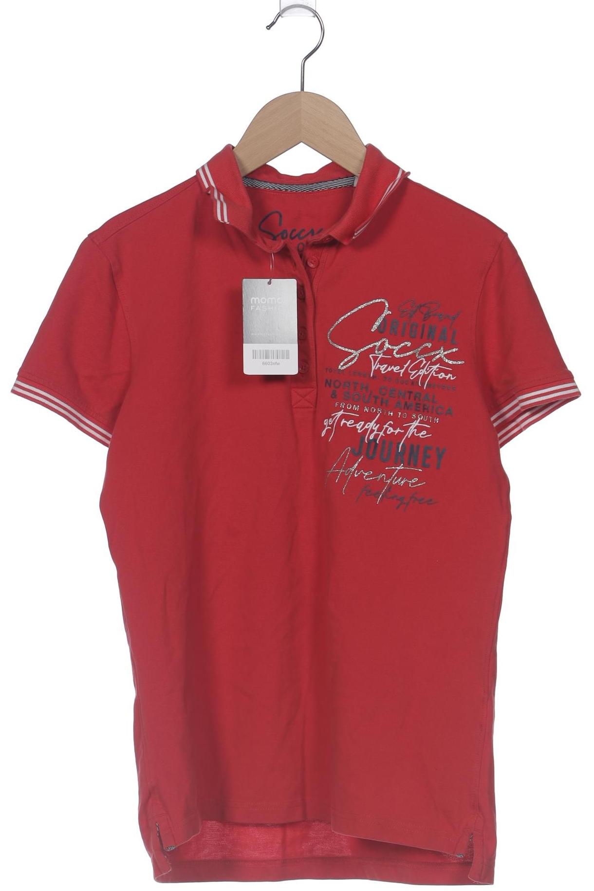 

Soccx Damen Poloshirt, rot, Gr. 36