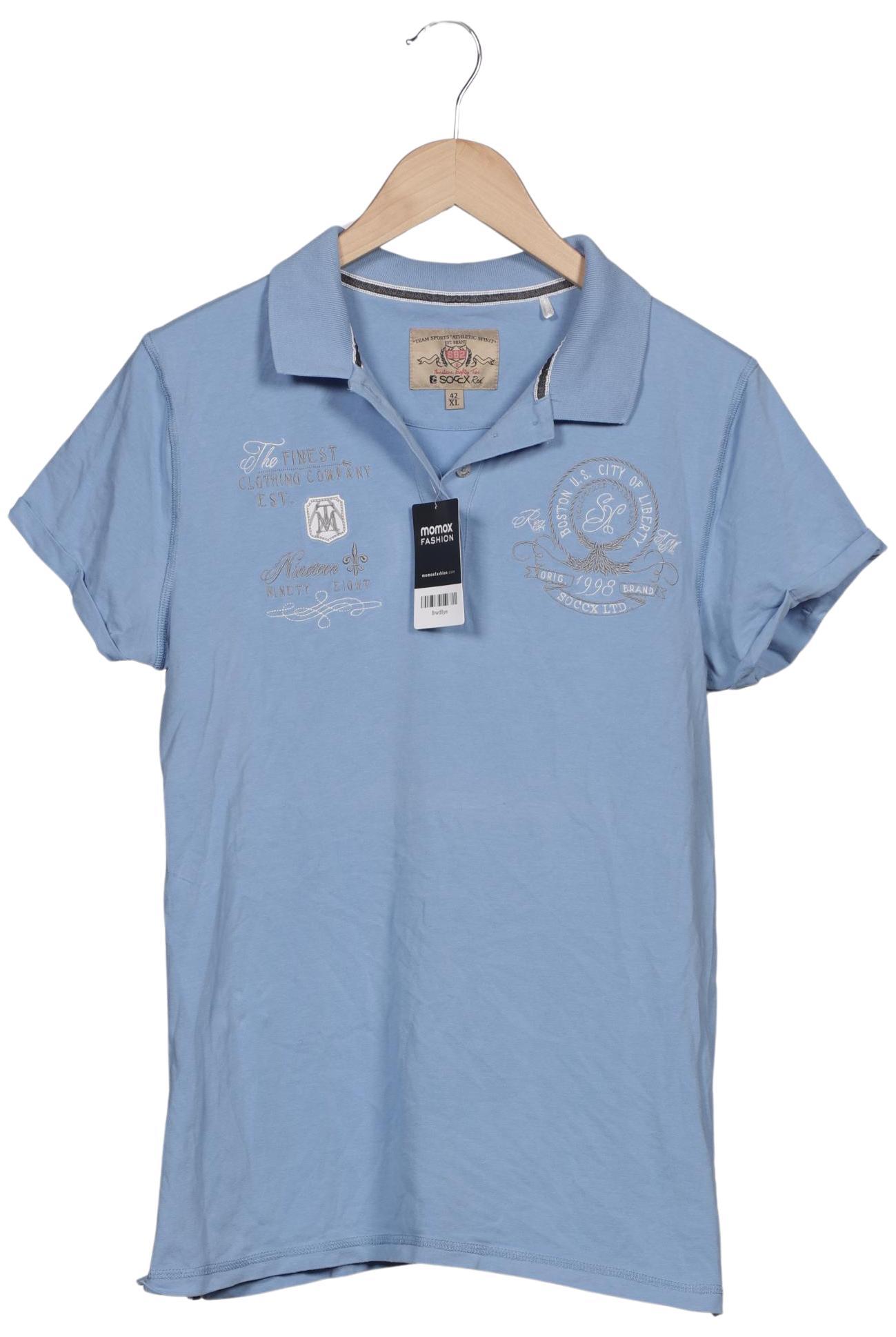 

Soccx Damen Poloshirt, blau, Gr. 42