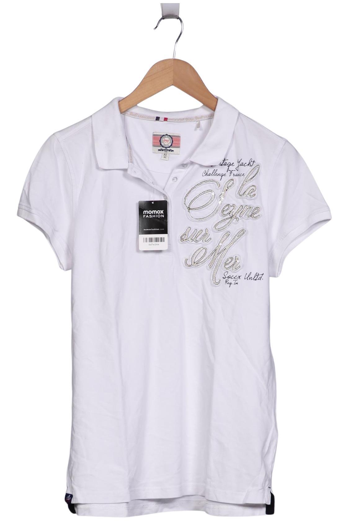 

Soccx Damen Poloshirt, weiß, Gr. 42