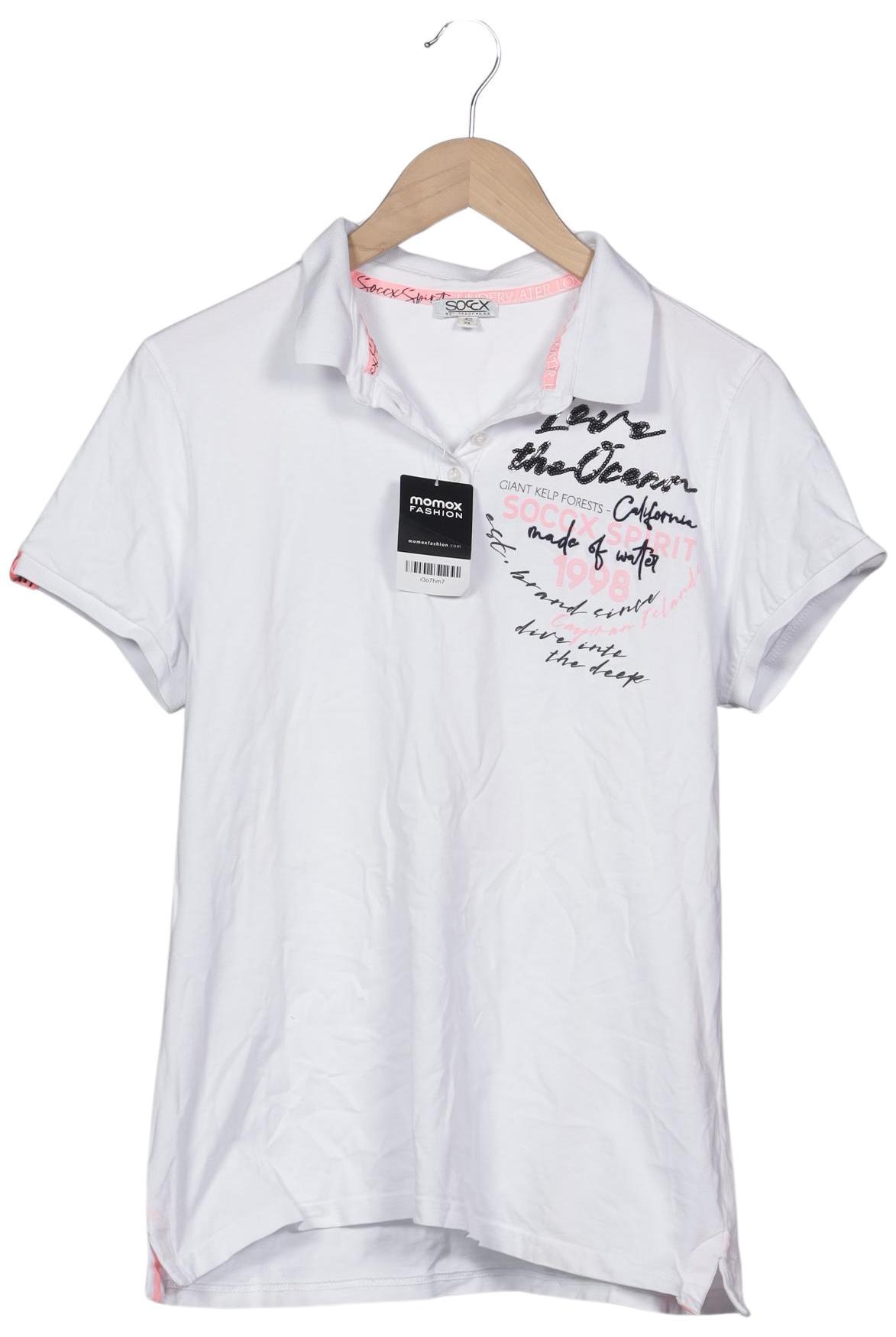 

Soccx Damen Poloshirt, weiß, Gr. 42