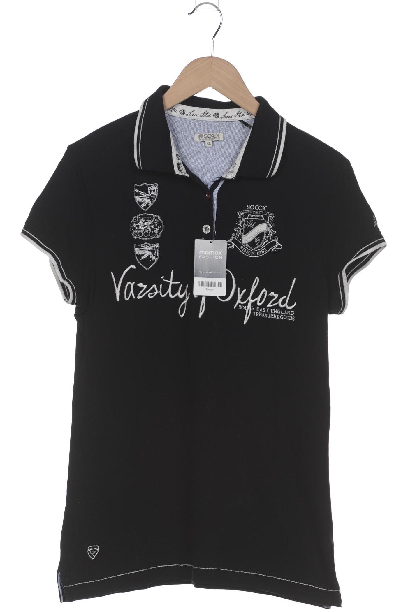 

Soccx Damen Poloshirt, schwarz, Gr. 44